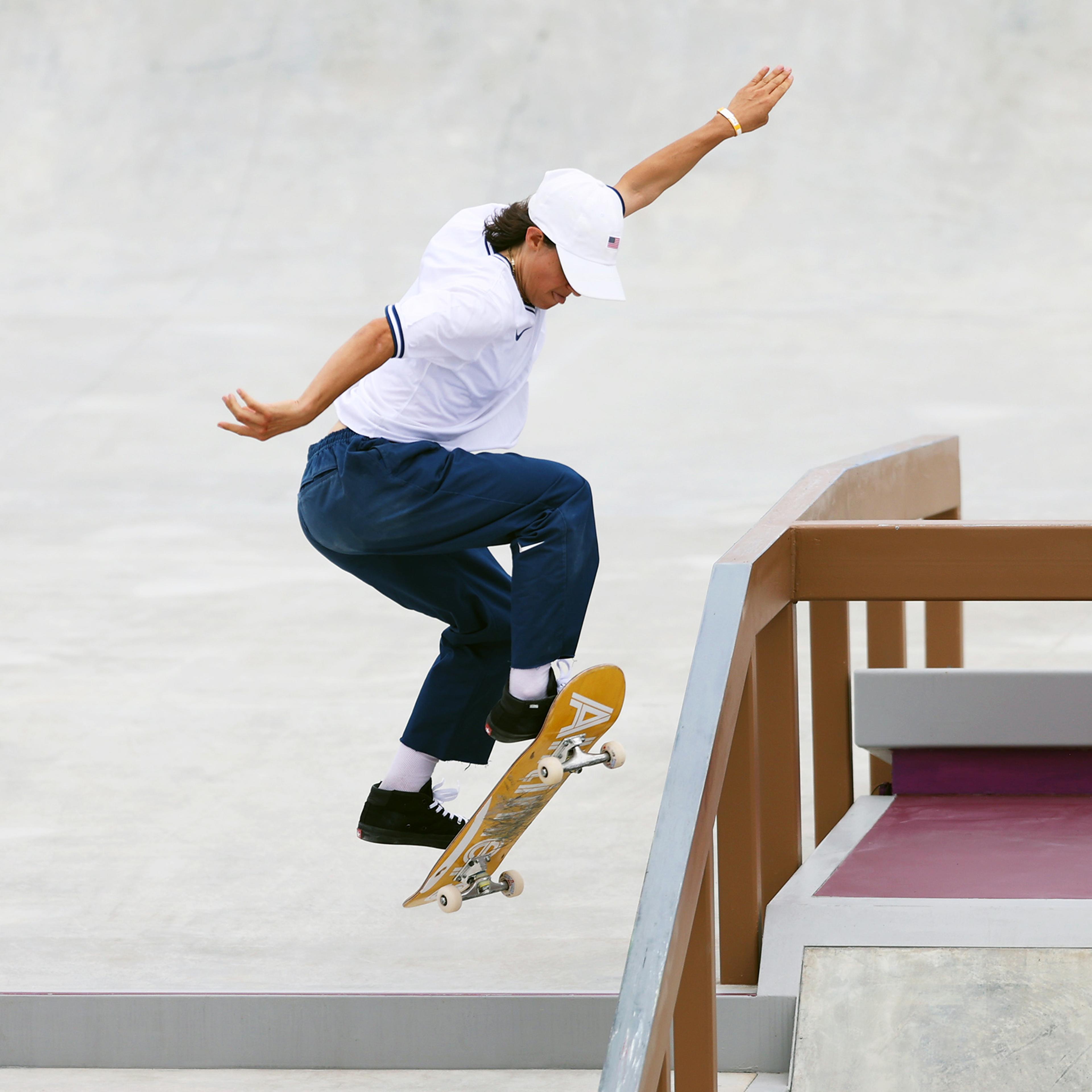 Alexis Sablone of Team United States competes during the Women's Street Prelims Heat 4