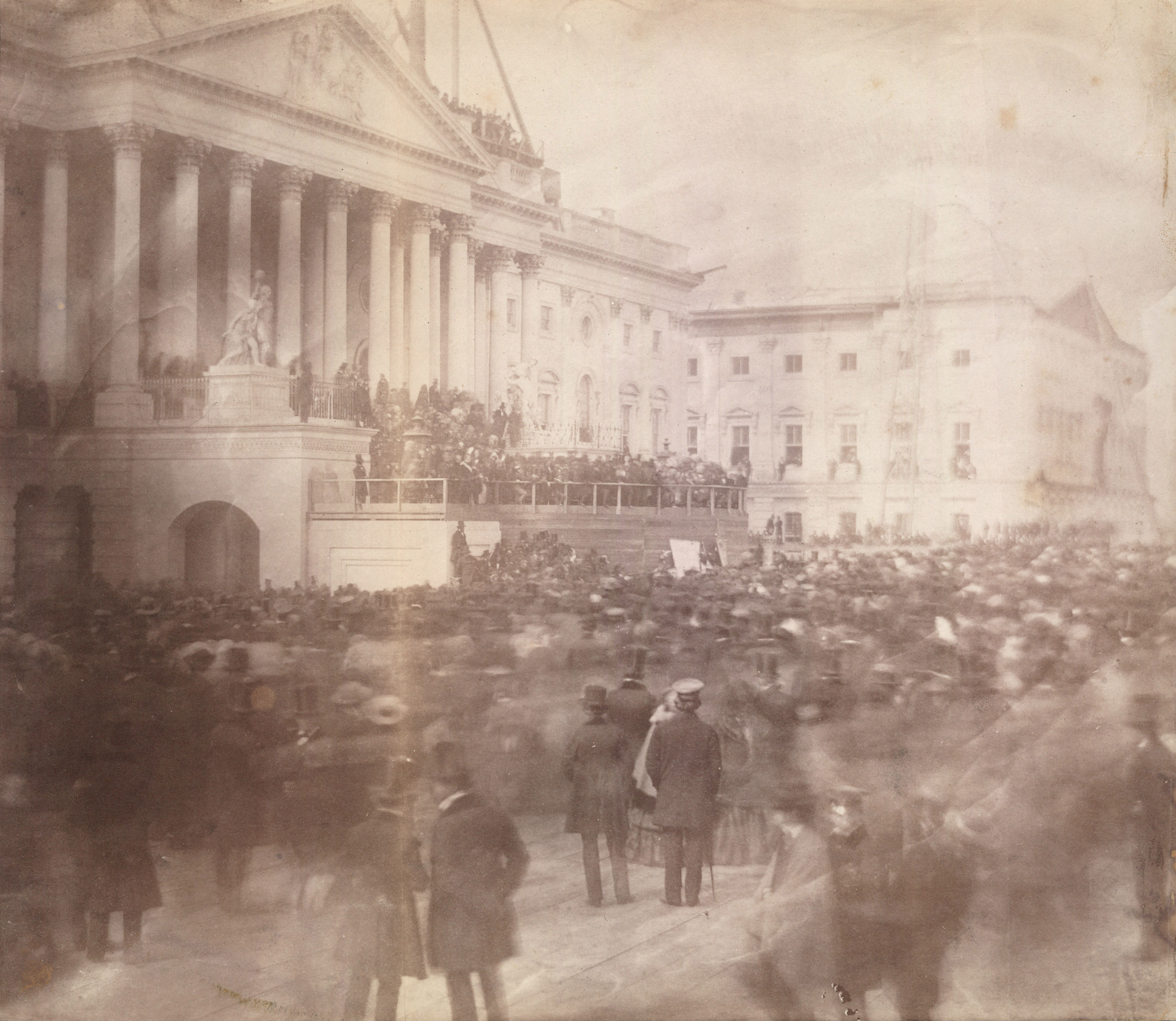 Inauguration of James Buchanan, President of the United States, at the east front of the U. S. Capitol, March 4, 1857.