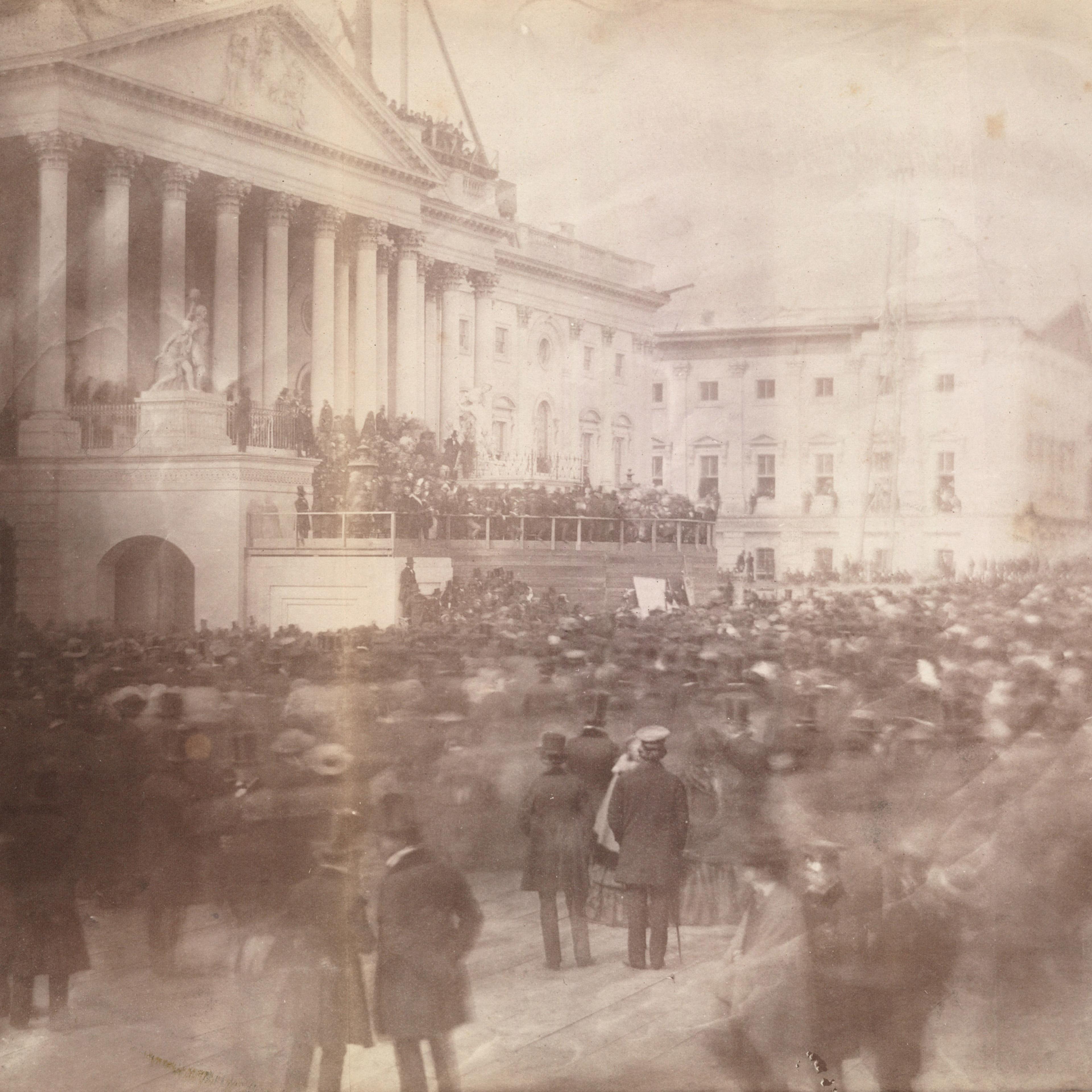 Inauguration of James Buchanan, President of the United States, at the east front of the U. S. Capitol, March 4, 1857.