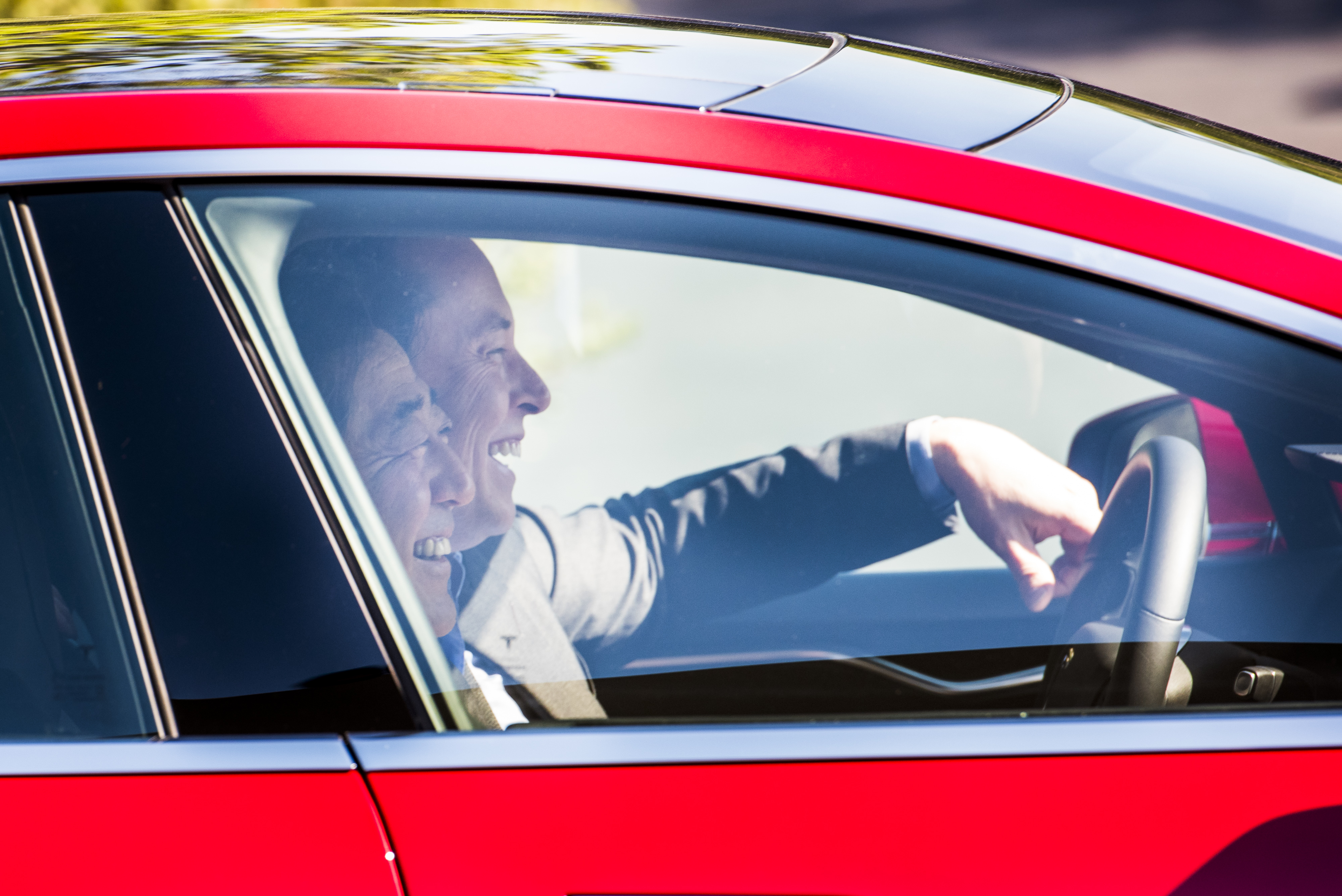 Japan Prime Minister Shinzo Abe Meets With Tesla Motors Inc. Chief Executive Officer Elon Musk