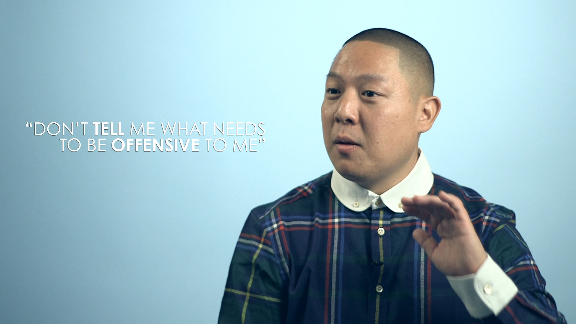 Eddie Huang: "Don't tell me what needs to be offensive to me."