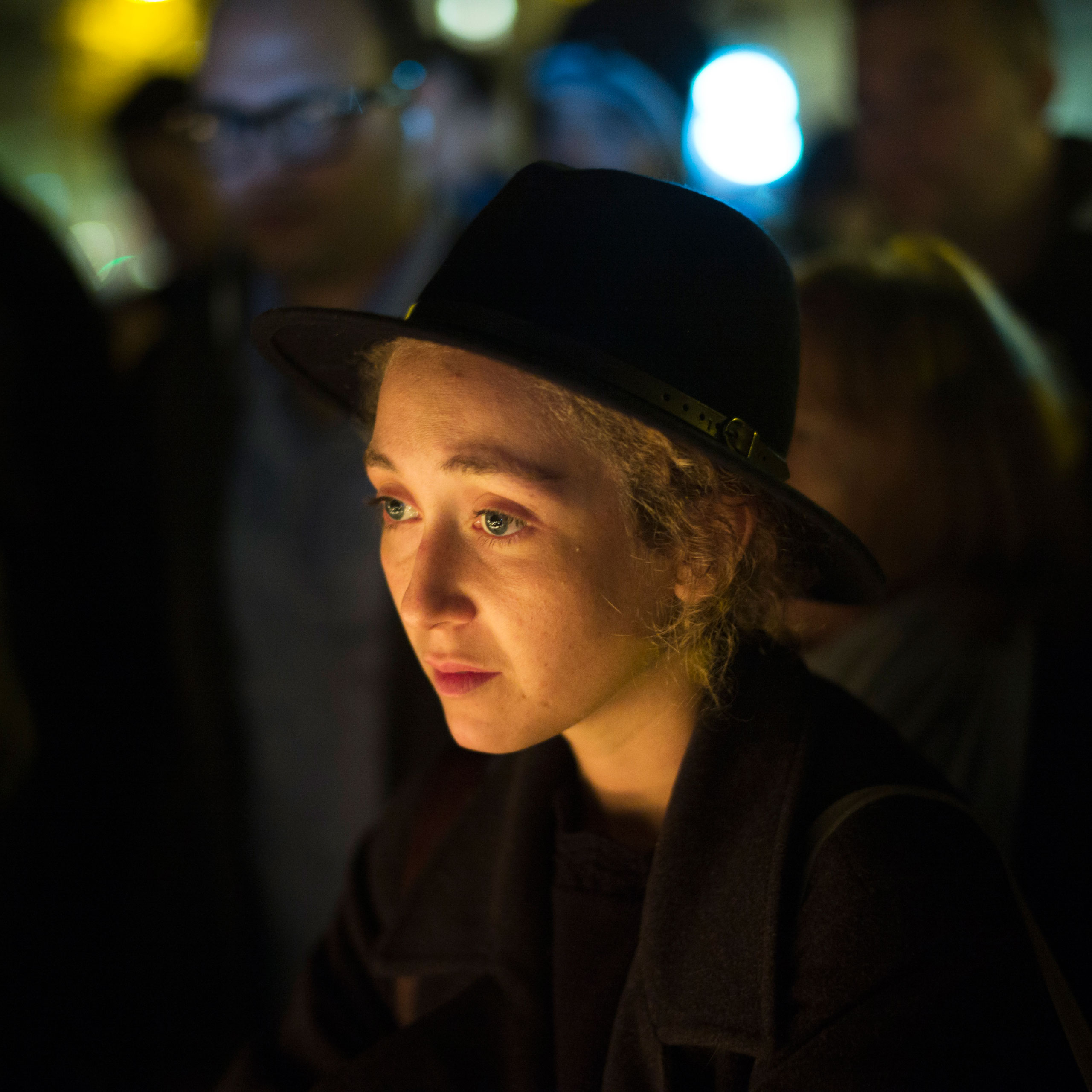 Paris Mourners on Place de la Republique