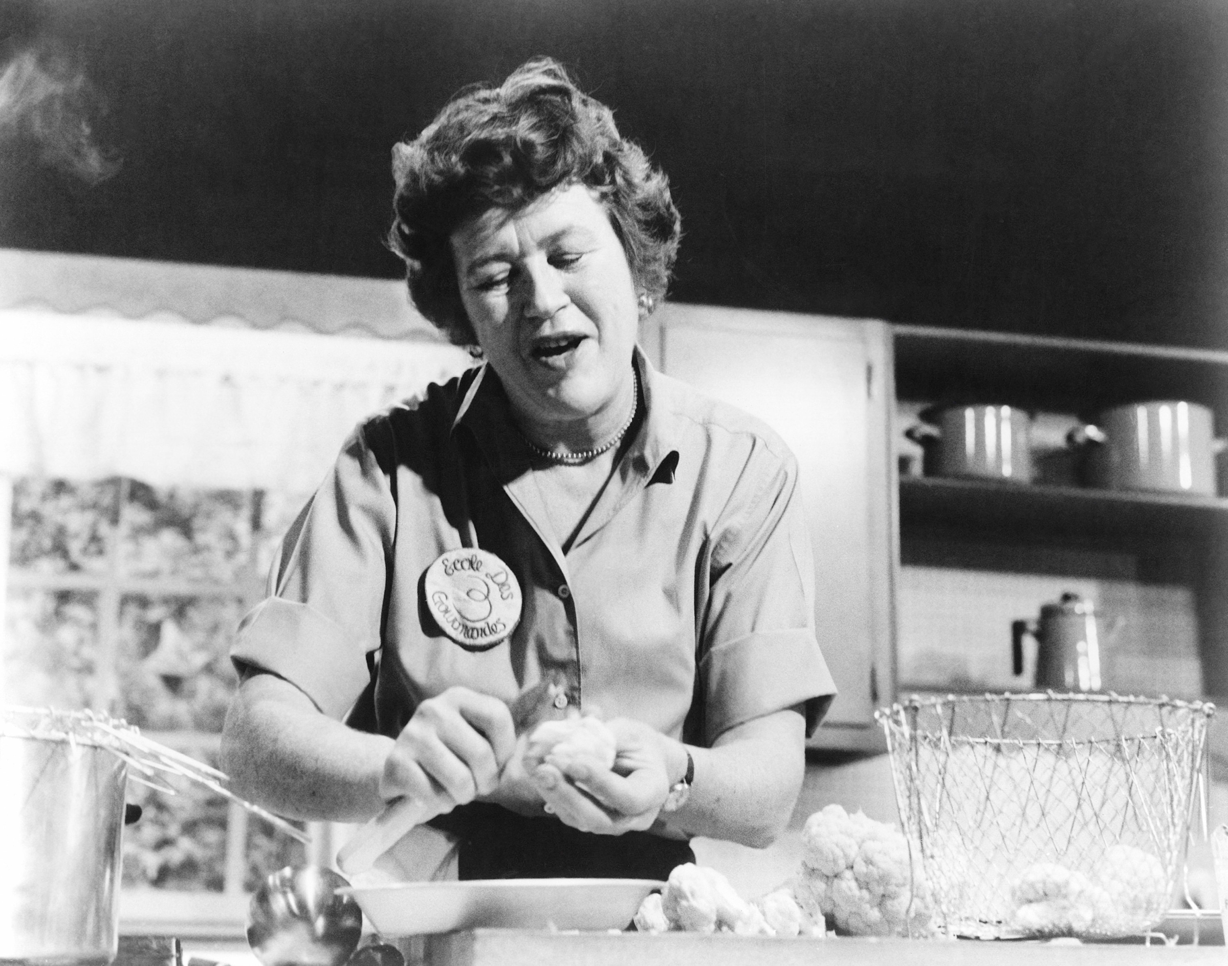 Julia Child in The French Chef.