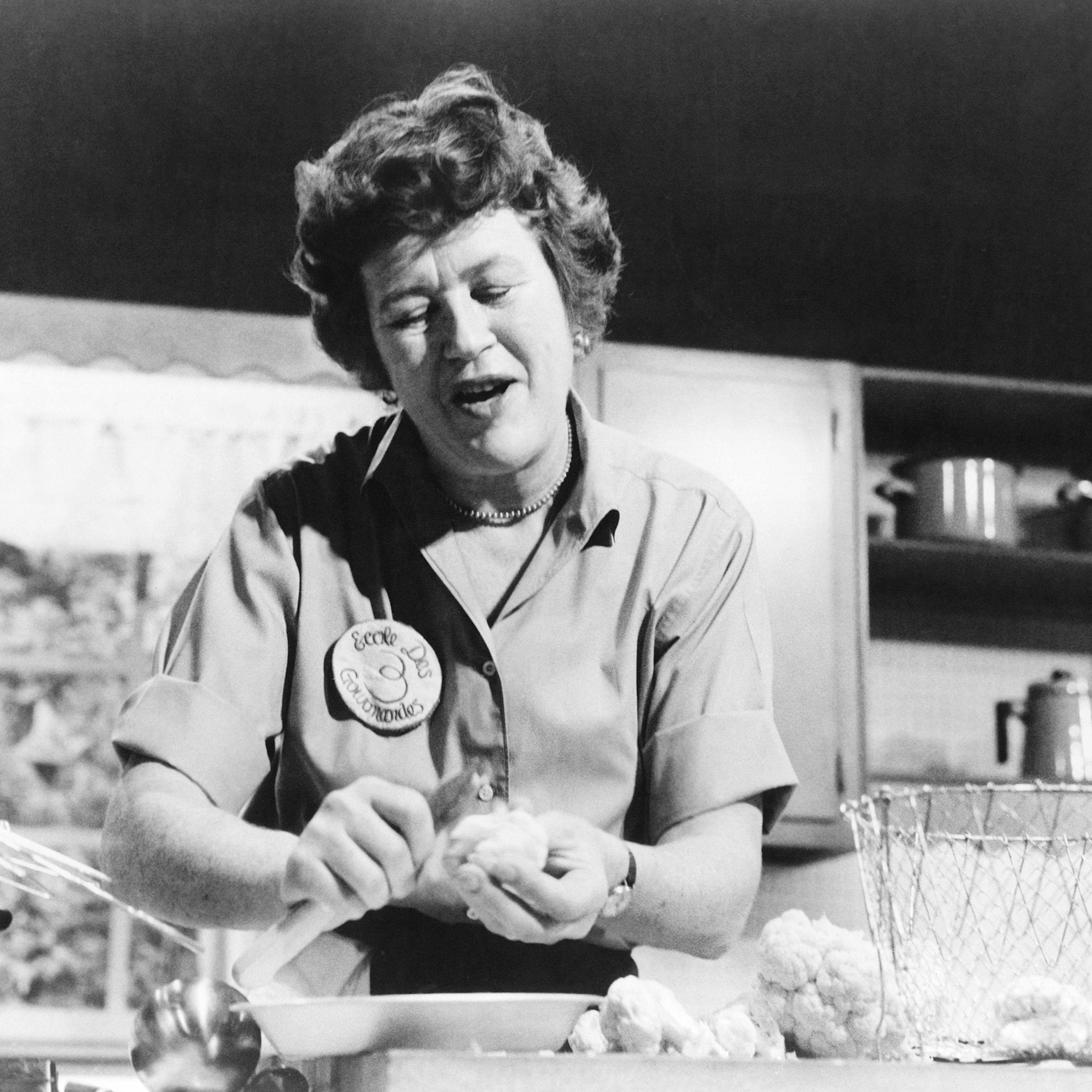 Julia Child in The French Chef.