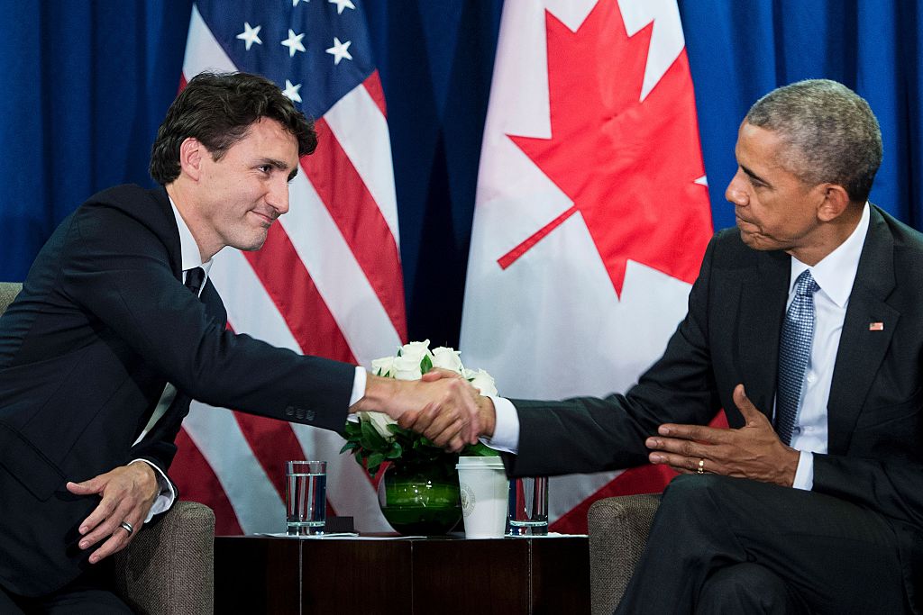 Justin Trudeau and Barack Obama