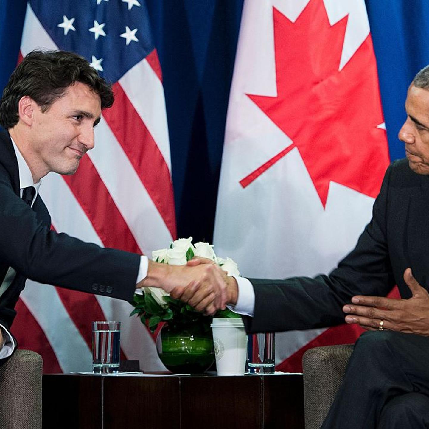 Justin Trudeau and Barack Obama