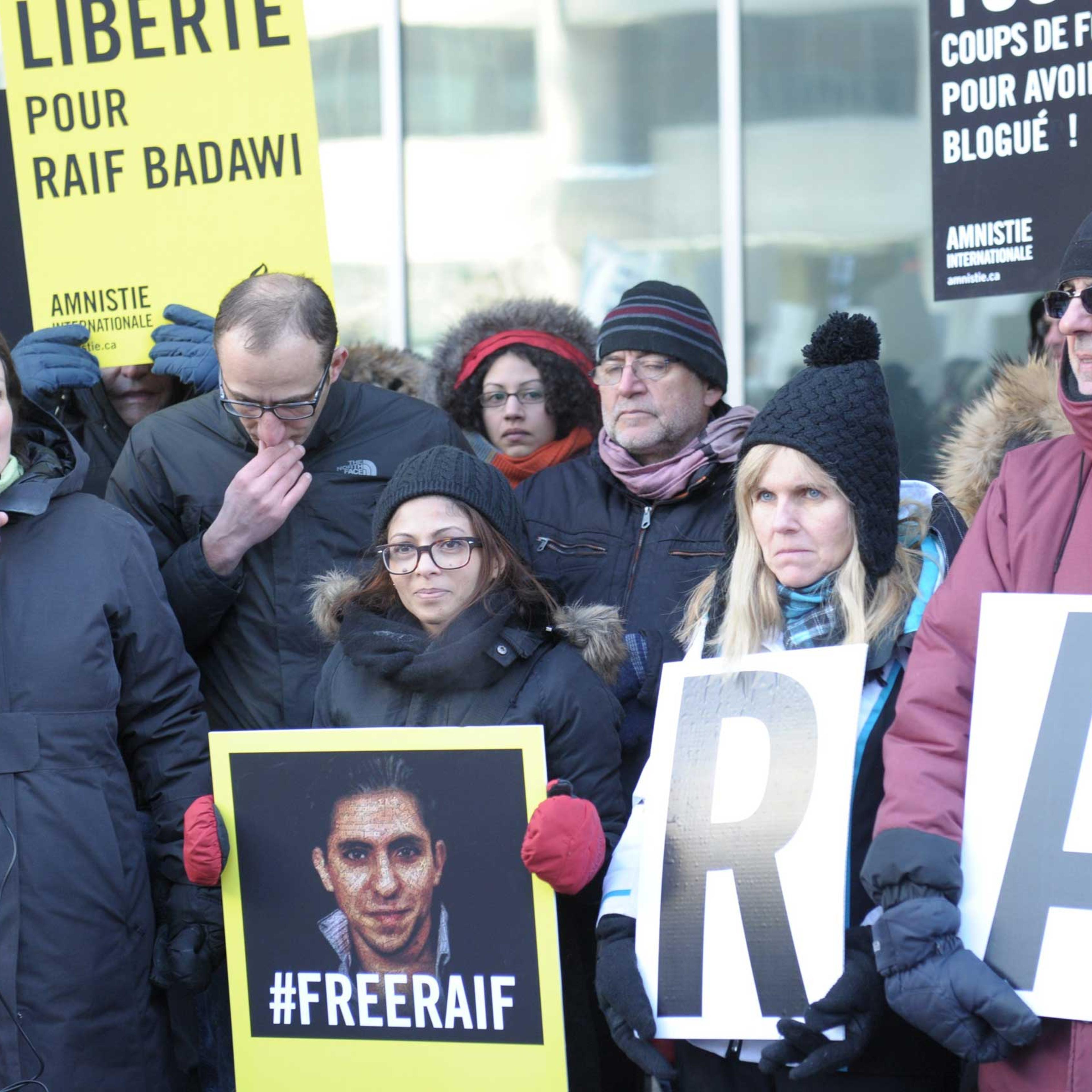Raif Badawi Saudi Blogger Protest Vigil
