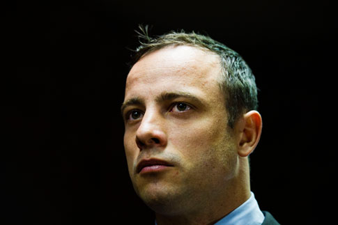 Oscar Pistorius appears in the Pretoria Magistrates court on June 4, 2013, in Pretoria, South Africa.