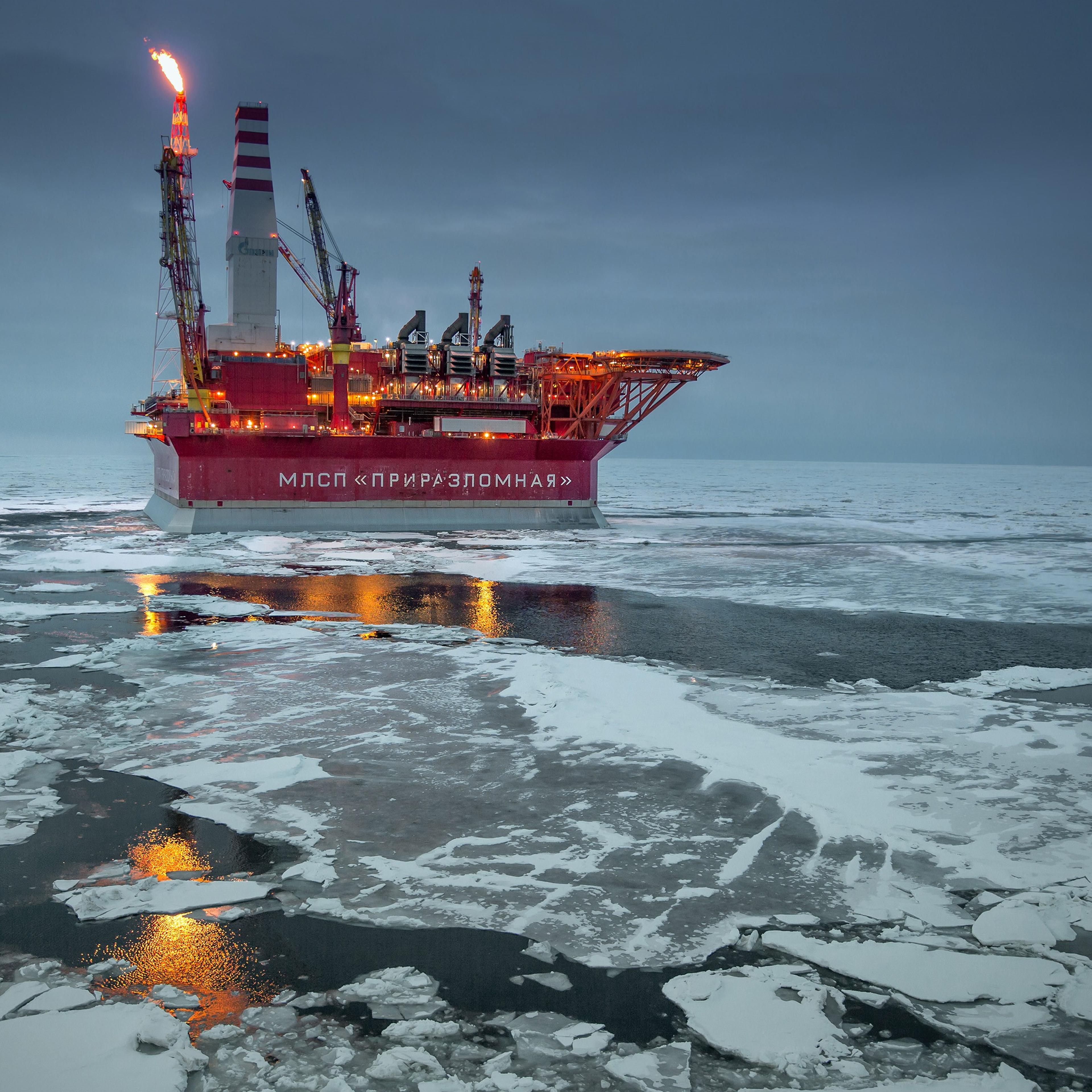 The Prirazlomnaya offshore ice-resistant oil-producing platform