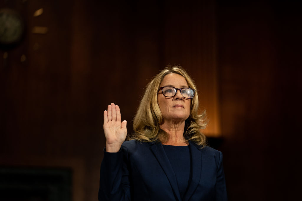 Christine Blasey Ford Testifying