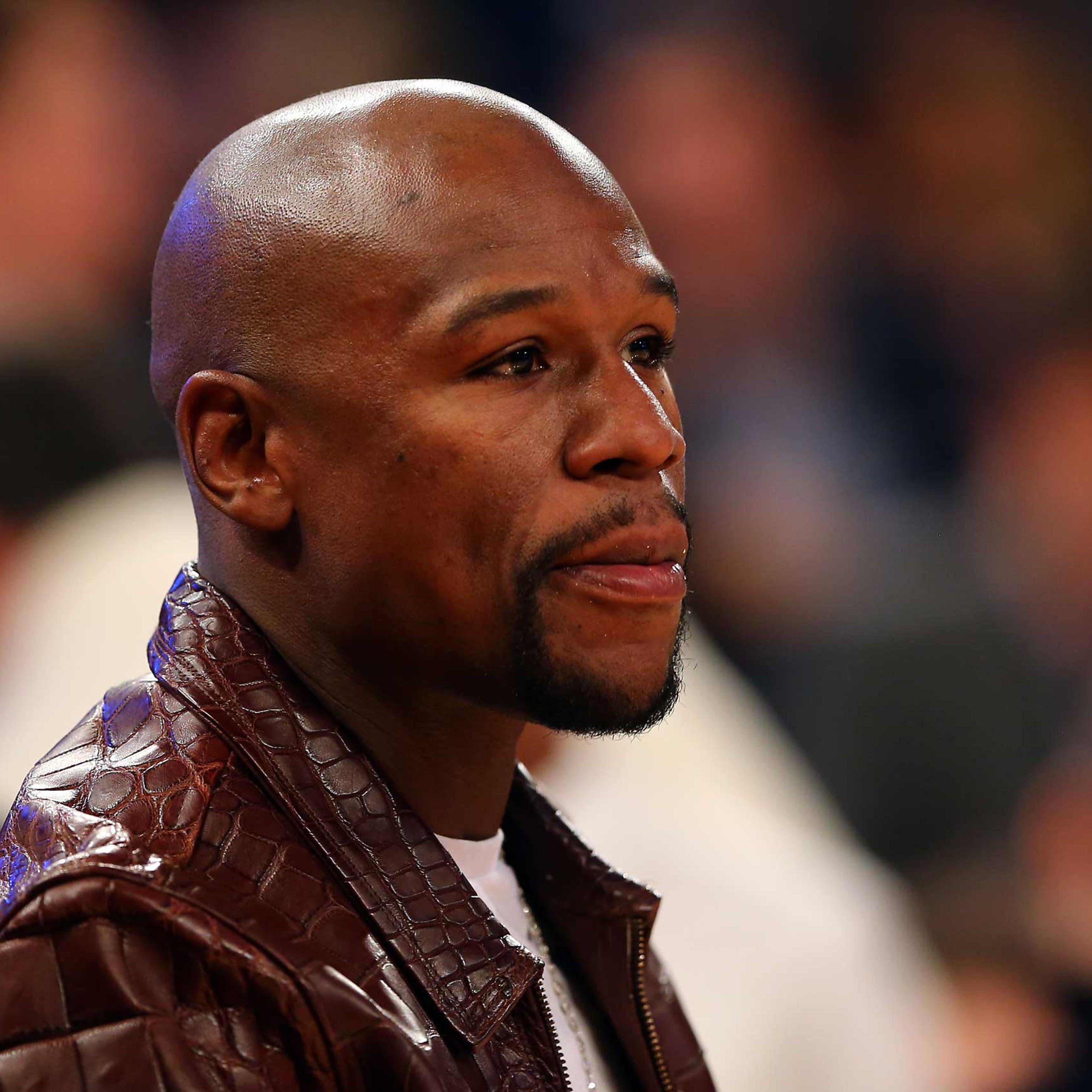 Boxer Floyd Mayweather Jr. attends the 2015 NBA All-Star Game at Madison Square Garden on February 15, 2015 in New York City.