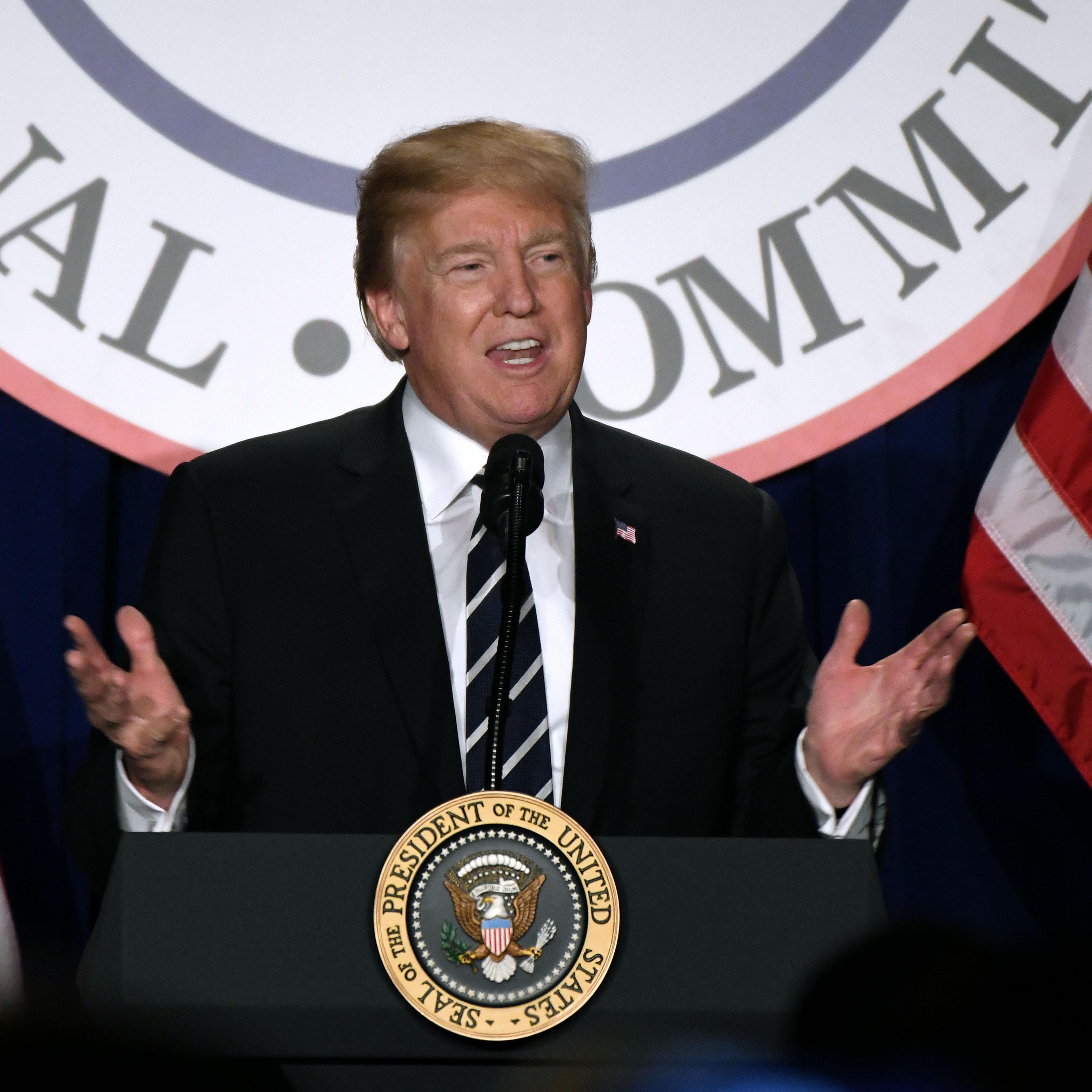 President Trump Speaks At The Republican National Committee Winter Meeting