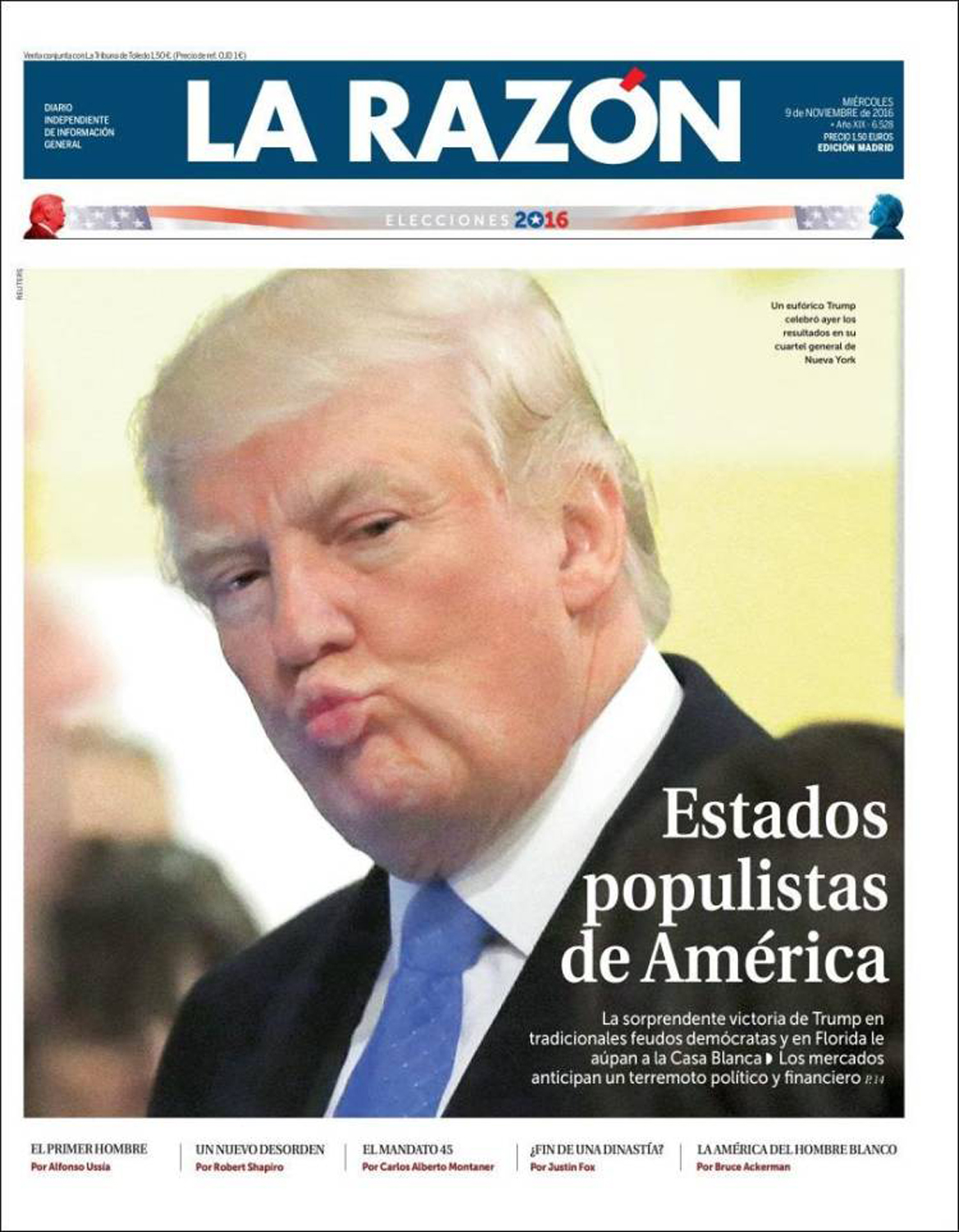 "Populist States of America" on La Razon, Spain