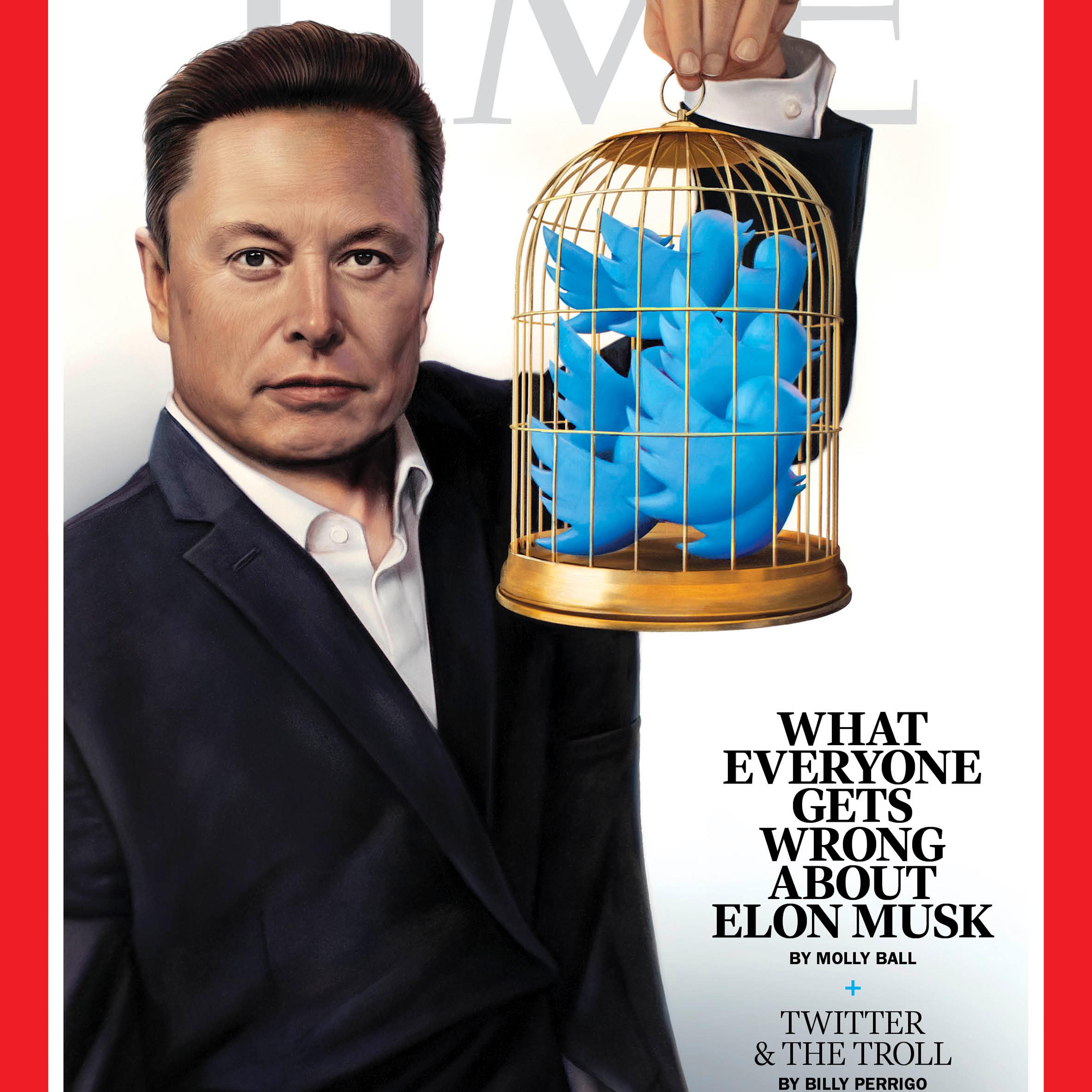 Elon Musk Twitter Time Magazine cover
