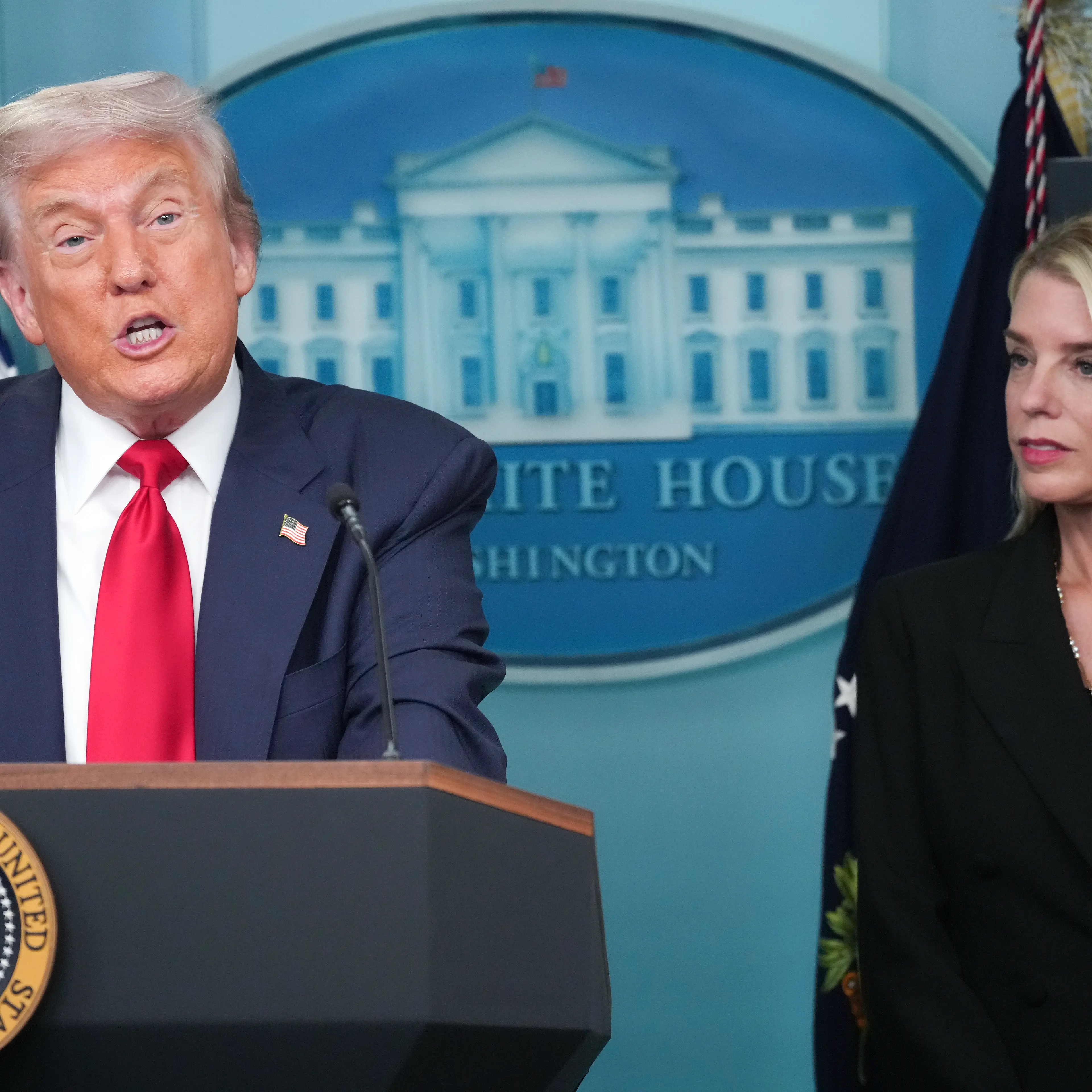 President Trump Holds Press Conference At The White House