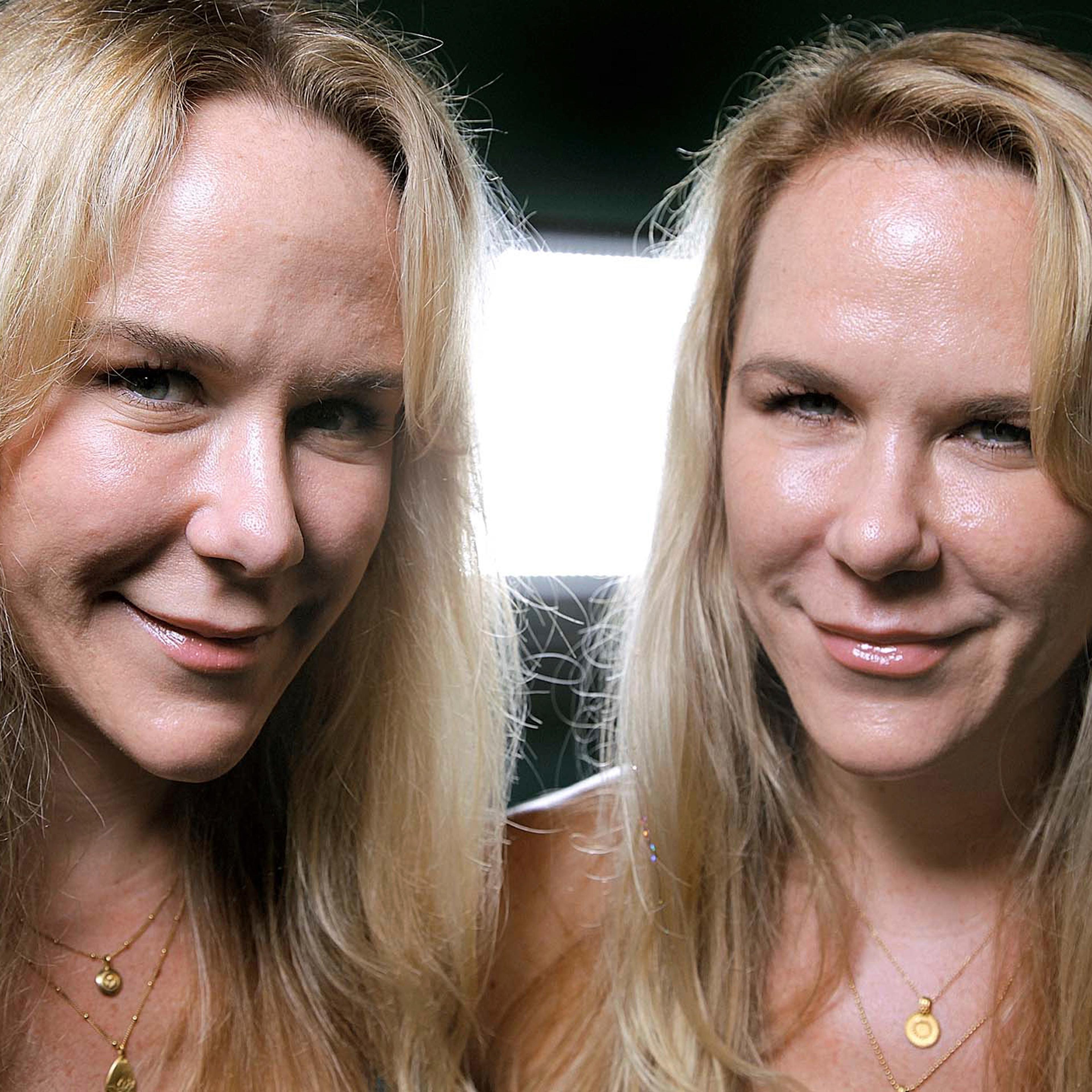 FILE- In this Oct. 12, 2011, file photo, Anastasia, left, and Alexandria Duval, known as Alison and Ann Dadow before they changed their names, stand in the window of their yoga studio in West Palm Beach, Fla. Alexandria Duval was arrested Friday, Nov. 11