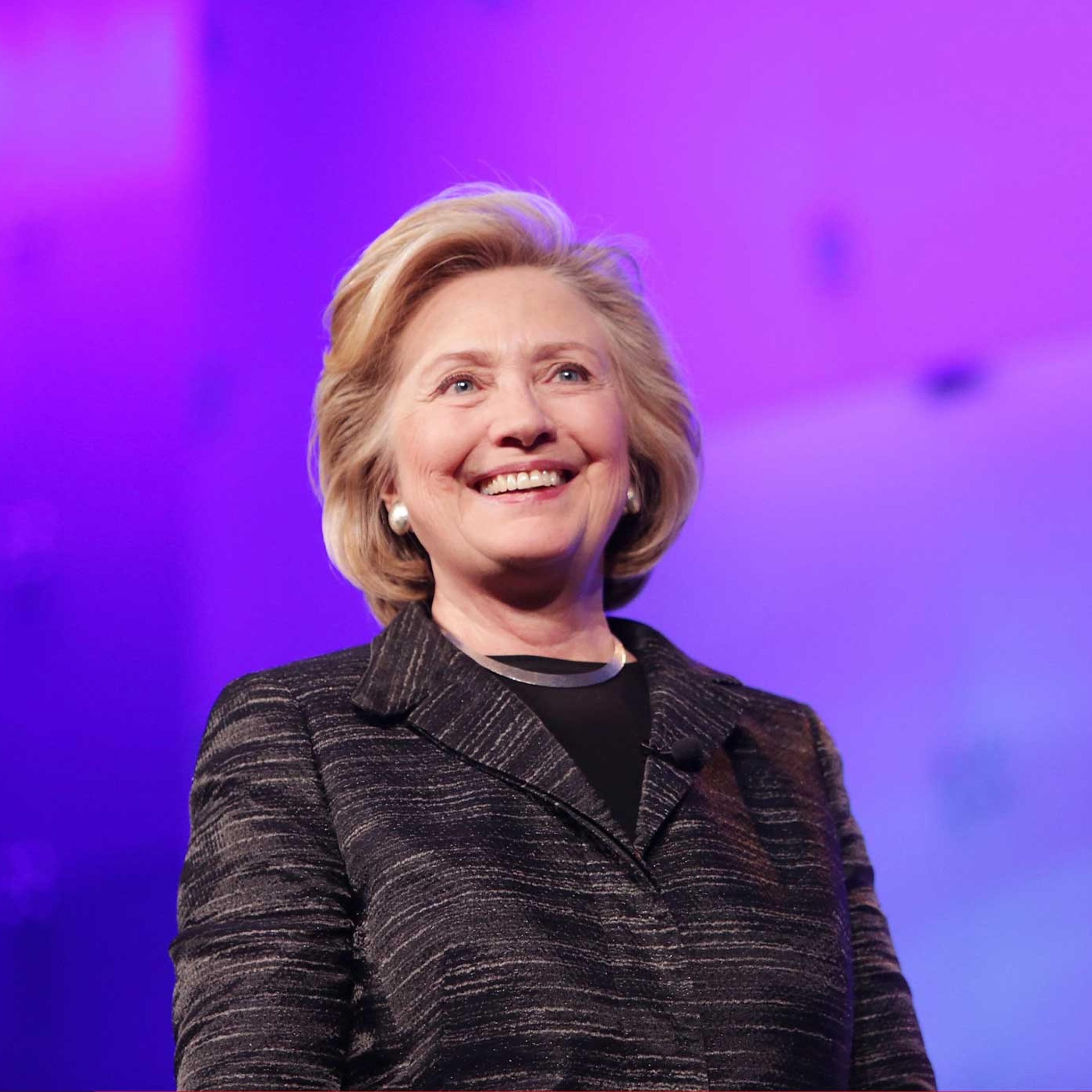 Former United States Secretary of State Hillary Clinton gives the keynote speech during LeadOn:Watermark's Silicon Valley Conference For Women at Santa Clara Convention Center on Feb. 24, 2015 in Santa Clara, California.