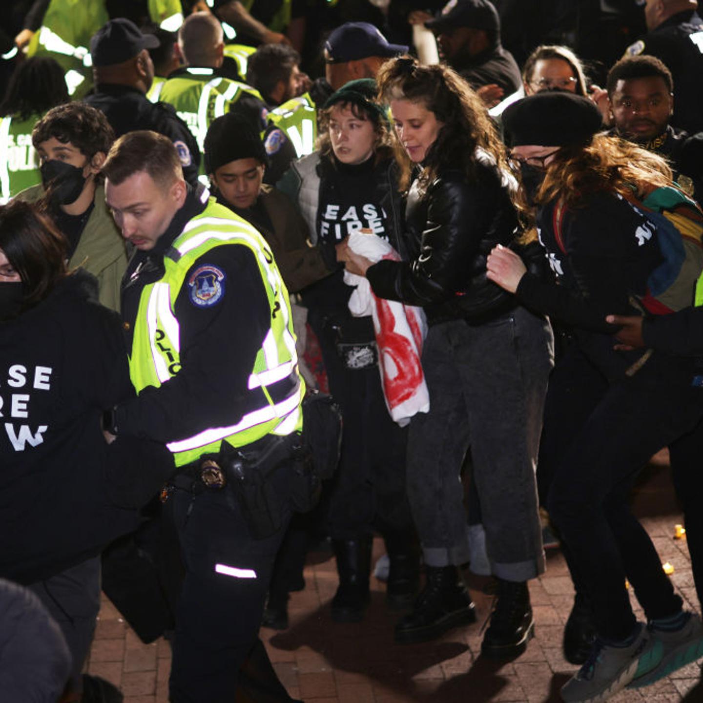 Jewish Peace Activists Rally Near Capitol Hill