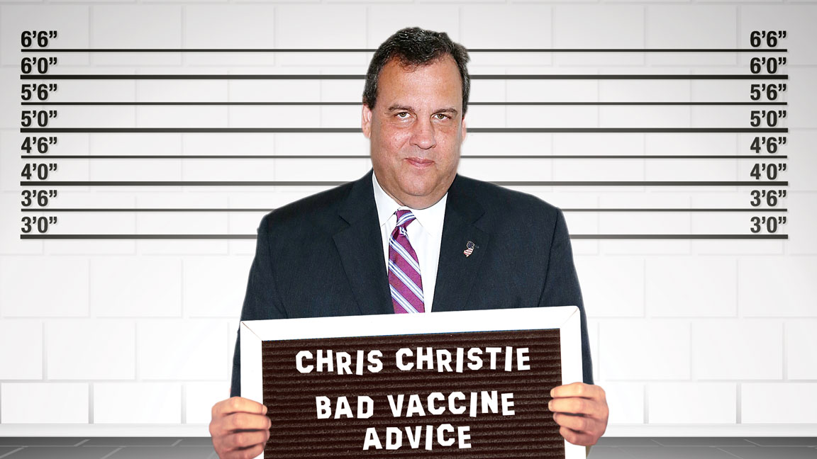New Jersey Governor Chris Christie (R) ran in to trouble with controversial statements on childhood vaccines.