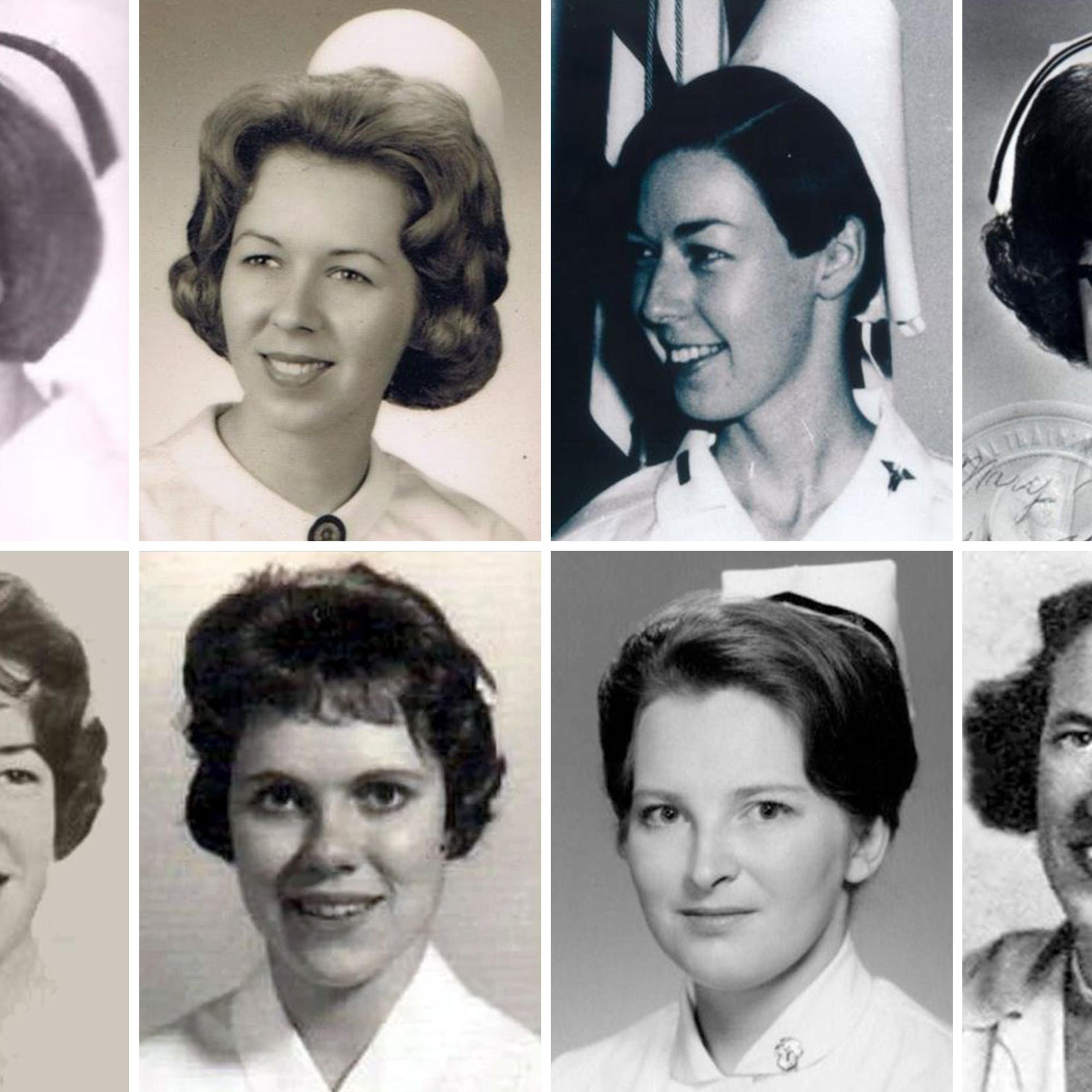 1st. Lt. Hedwig Orlowski, 2nd Lt. Carol Drazba, 1st. Lt.Sharon Lane, Capt. Mary Klinker, Capt. Eleanor Alexander, 2nd Lt. Elizabeth Jones, 2nd Lt. Pamela Donovan, LTC Annie Graham