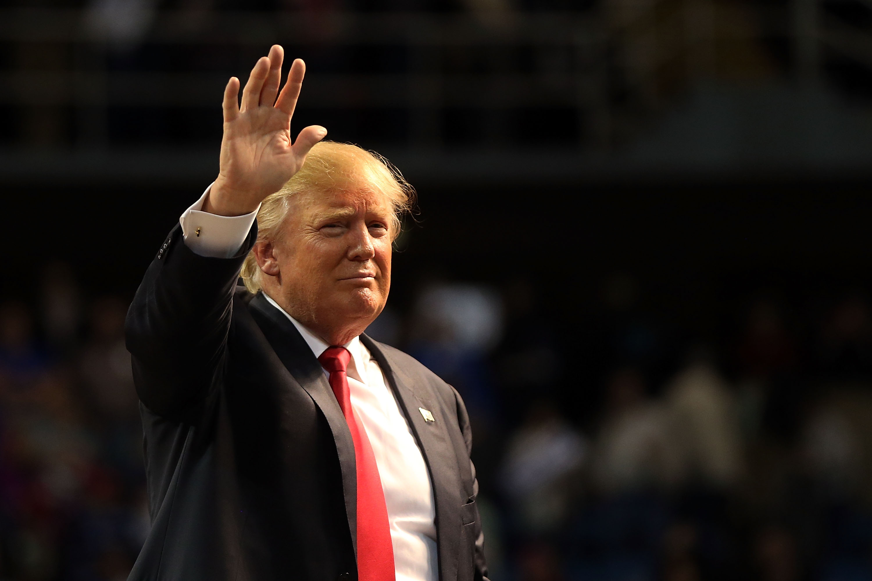 Republican presidential frontrunner Donald Trump speaks at the Mississippi Coast Coliseum in Biloxi, Miss., on Jan. 2, 2016.