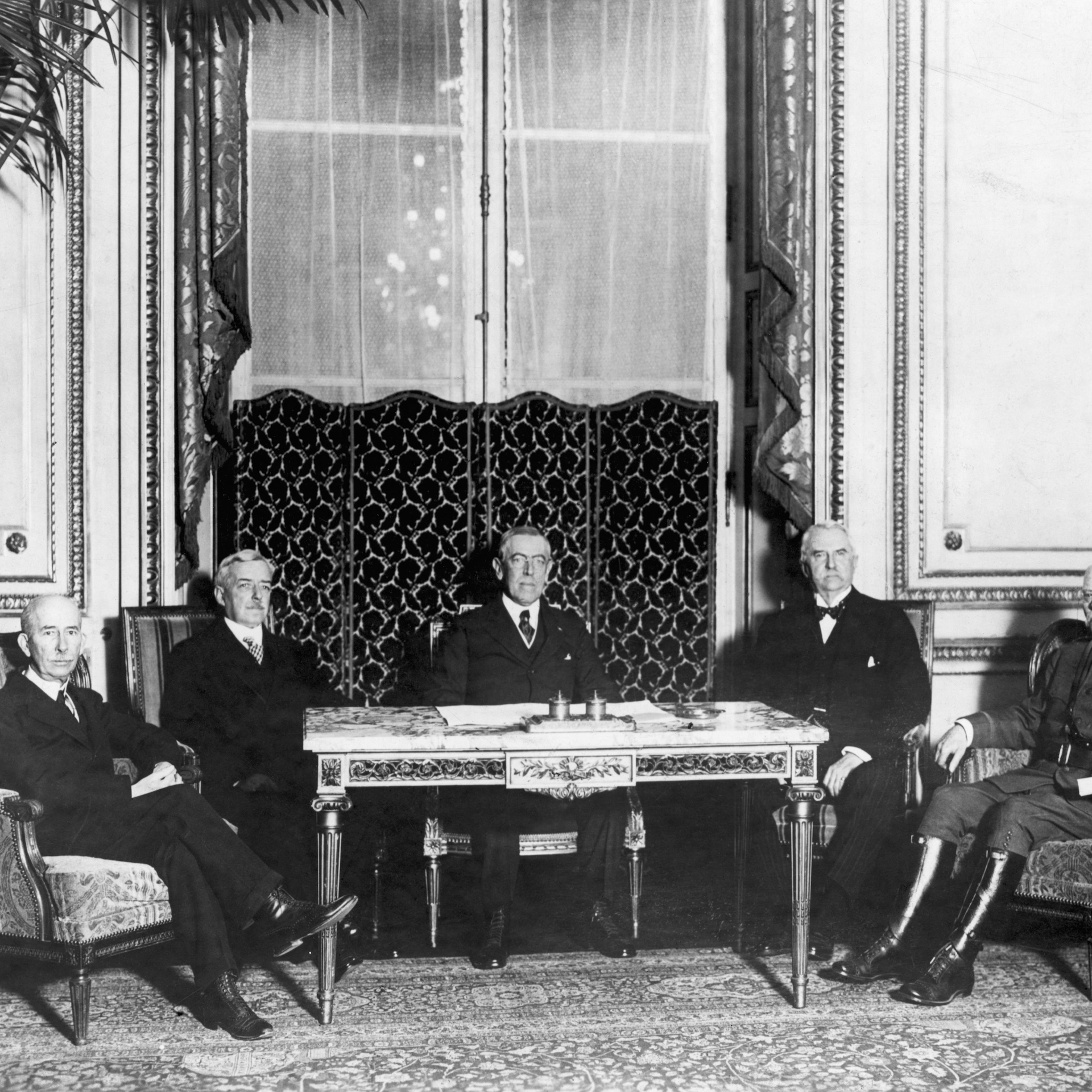 American Delegation At Versailles Peace Conference