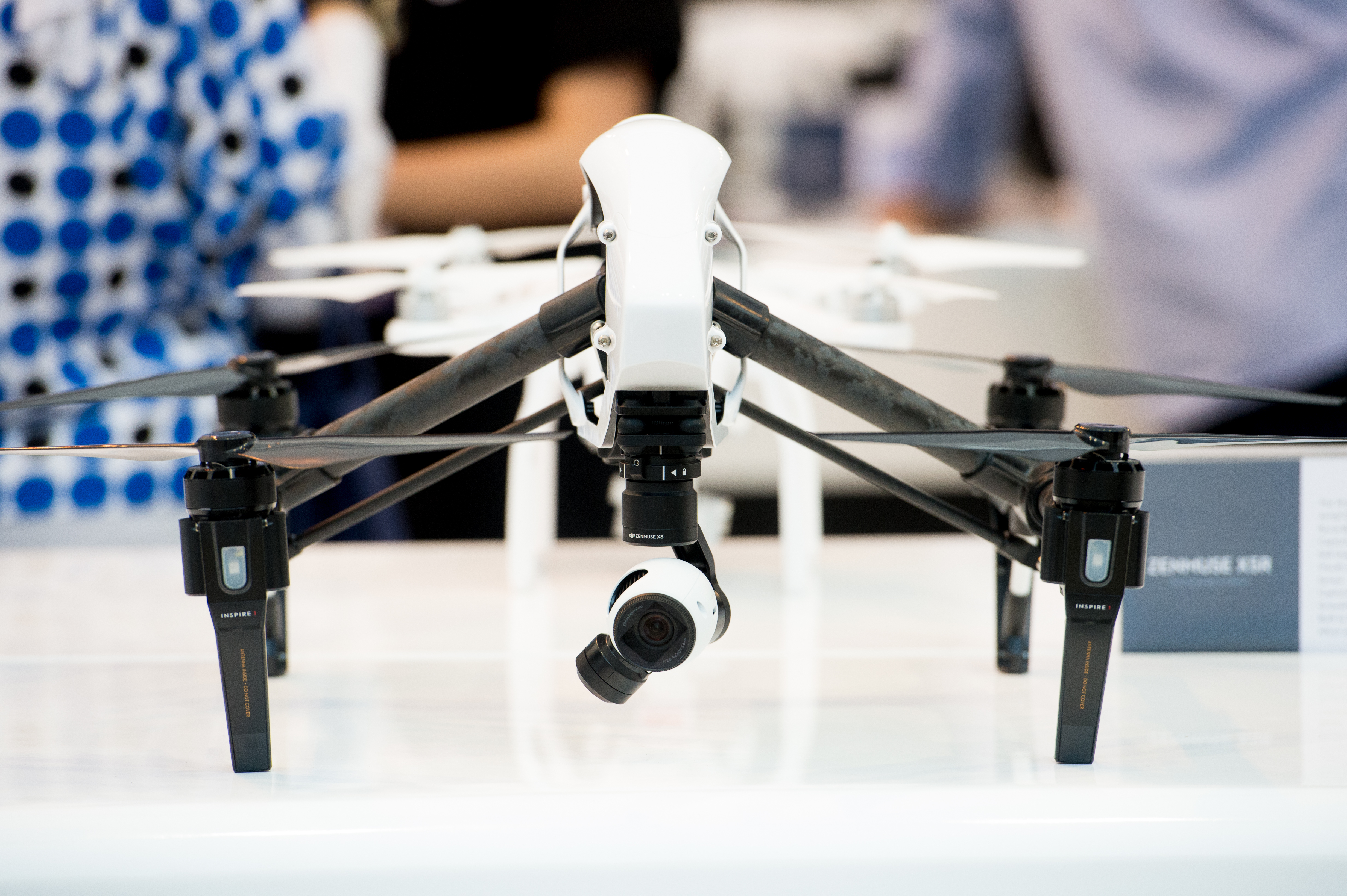 DJI's Inspire drone at the 35th GITEX Technology Week in Dubai on Oct. 18, 2015.