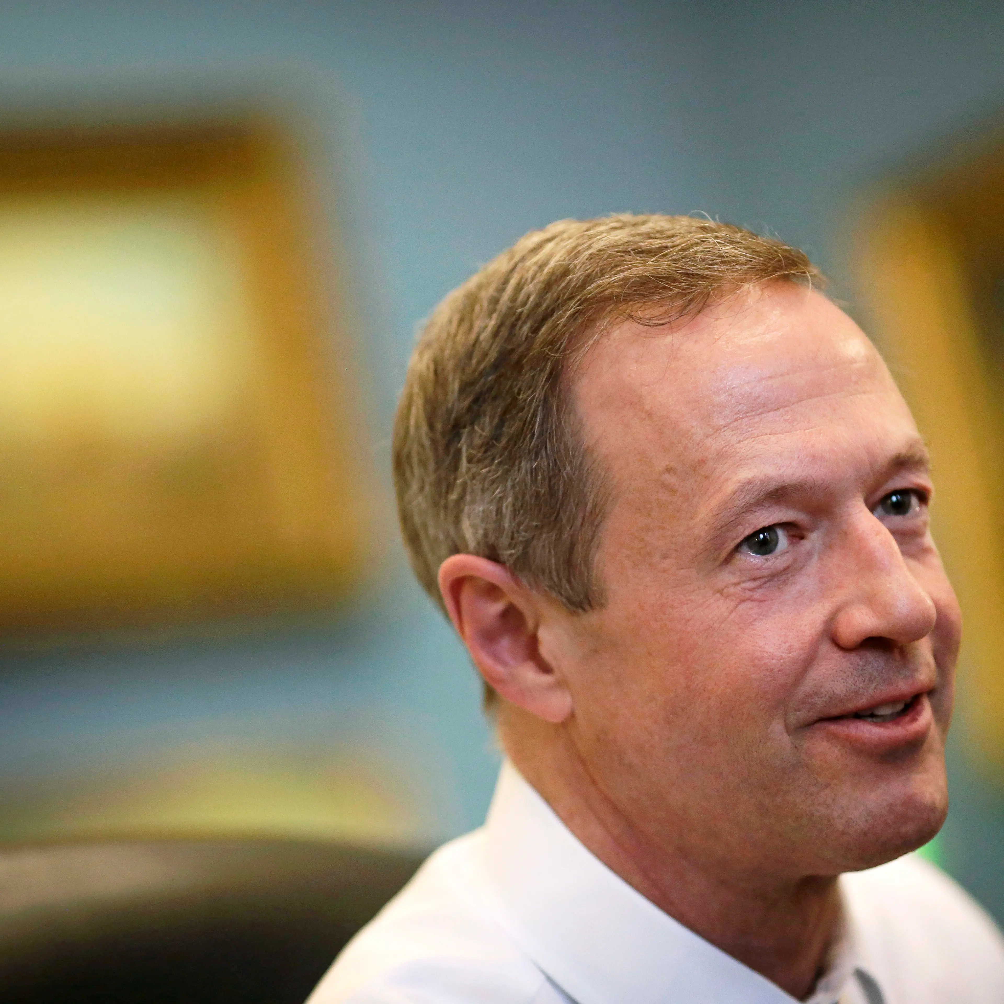 Maryland Governor Martin O'Malley speaks with reporters in his office inside the Maryland State House in Annapolis, Md., on April 7, 2014.