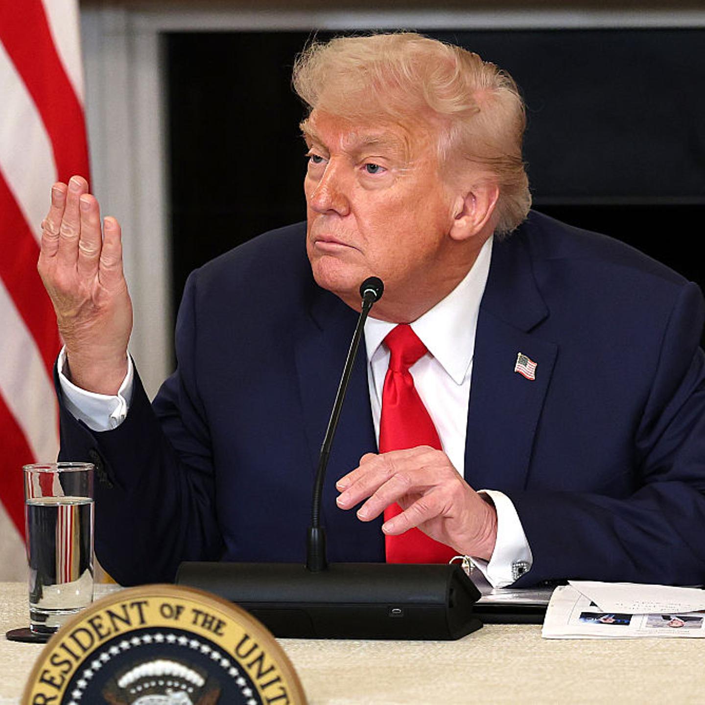 President Trump Participates In Invest America Roundtable At The White House