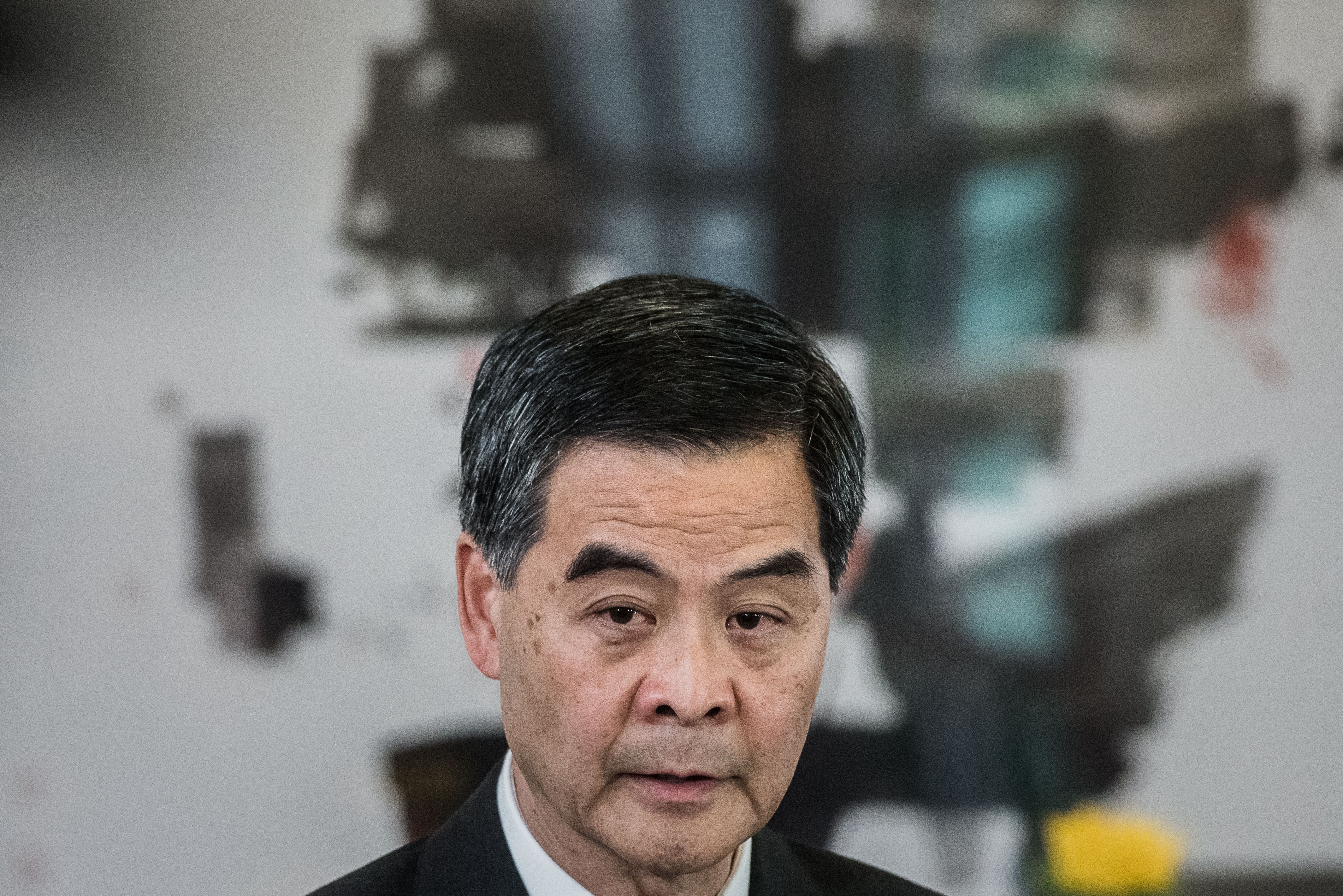HONG KONG-CHINA-POLITICS-DEMOCRACY-LEUNG