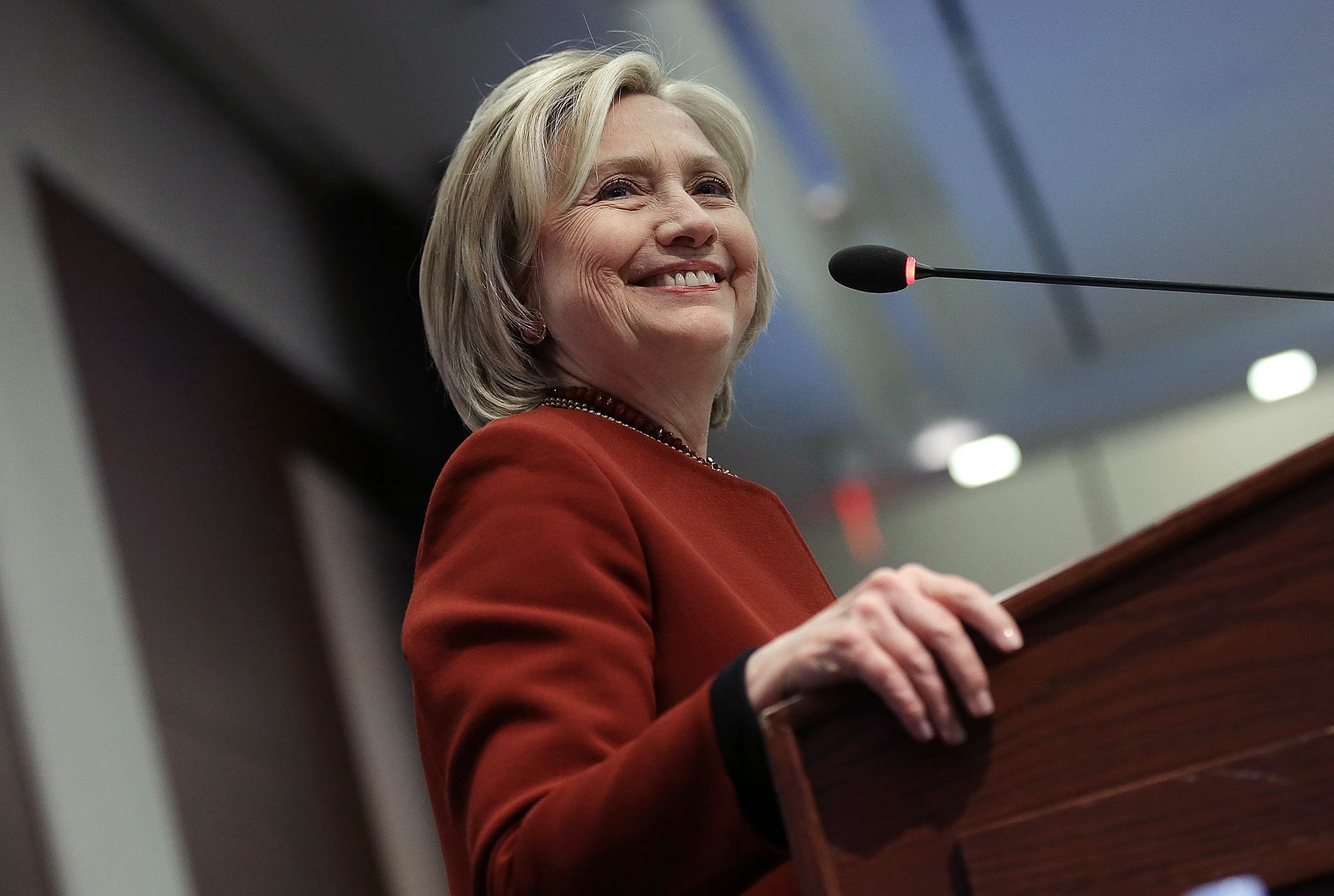 Hillary Clinton Speaks At Political Journalism Awards Ceremony