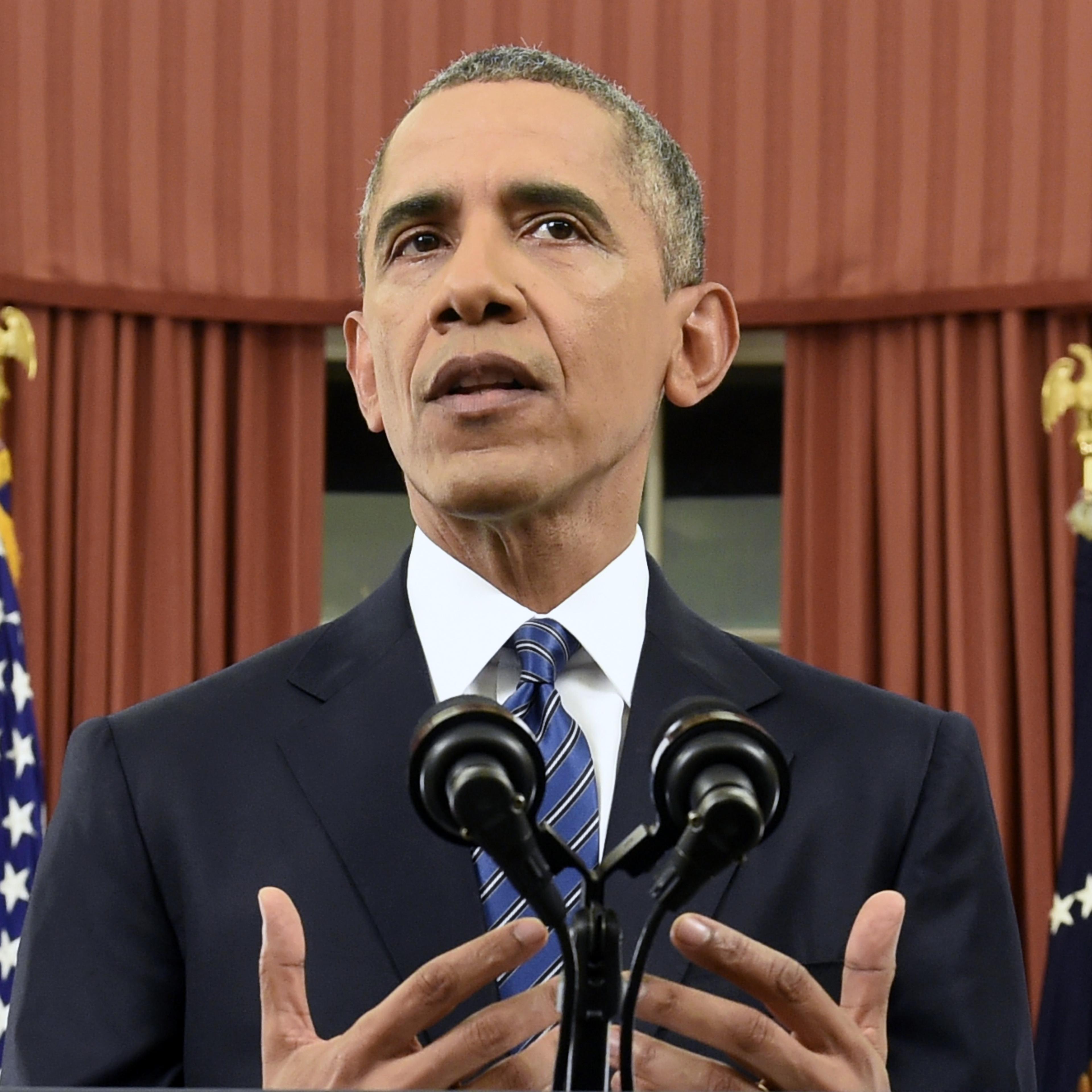 US President Barack Obama's address to the nation in Washington, DC