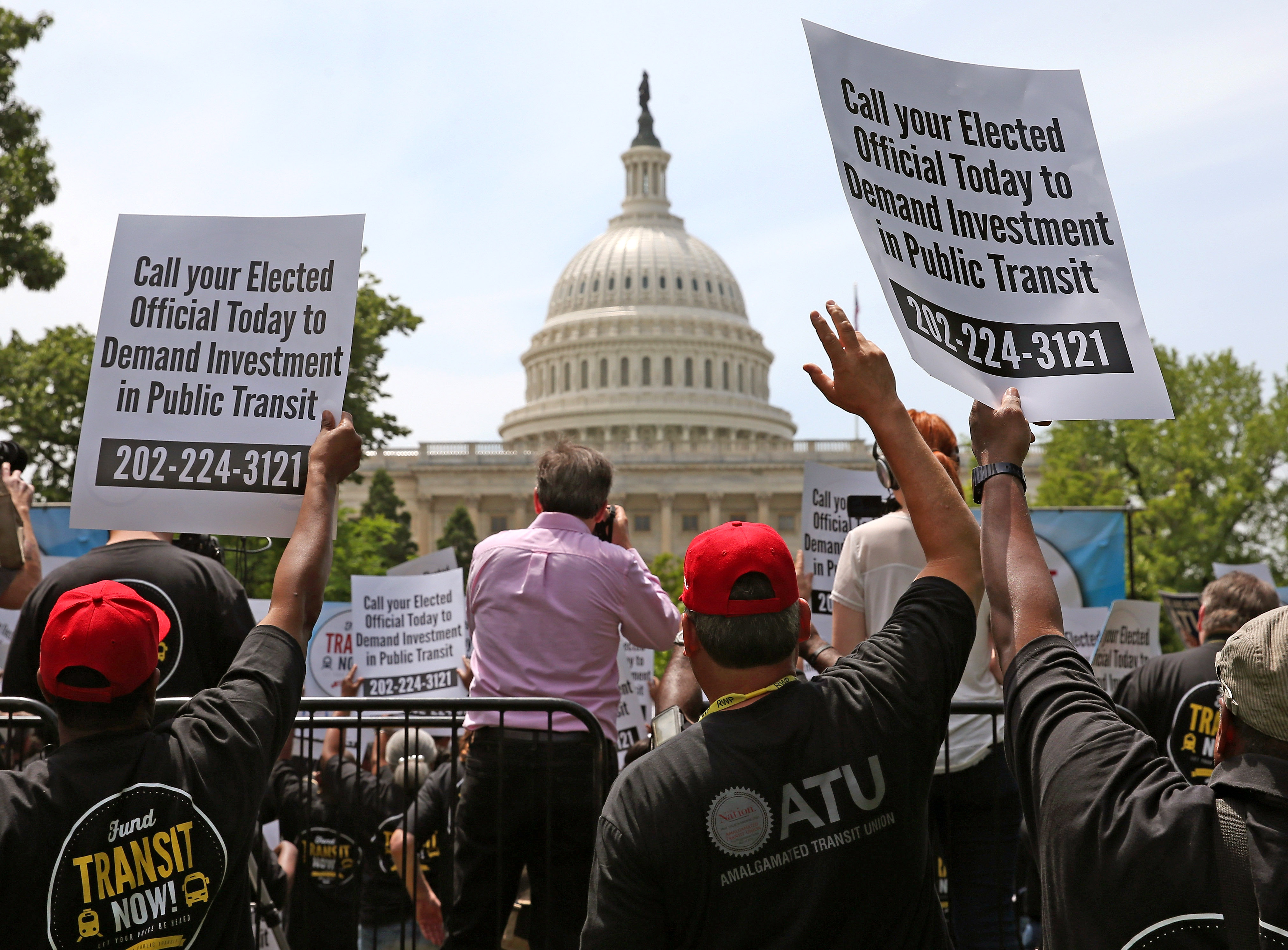 National Labor Leaders Held Rally To Urge Congress To Replenish The Highway Trust Fund
