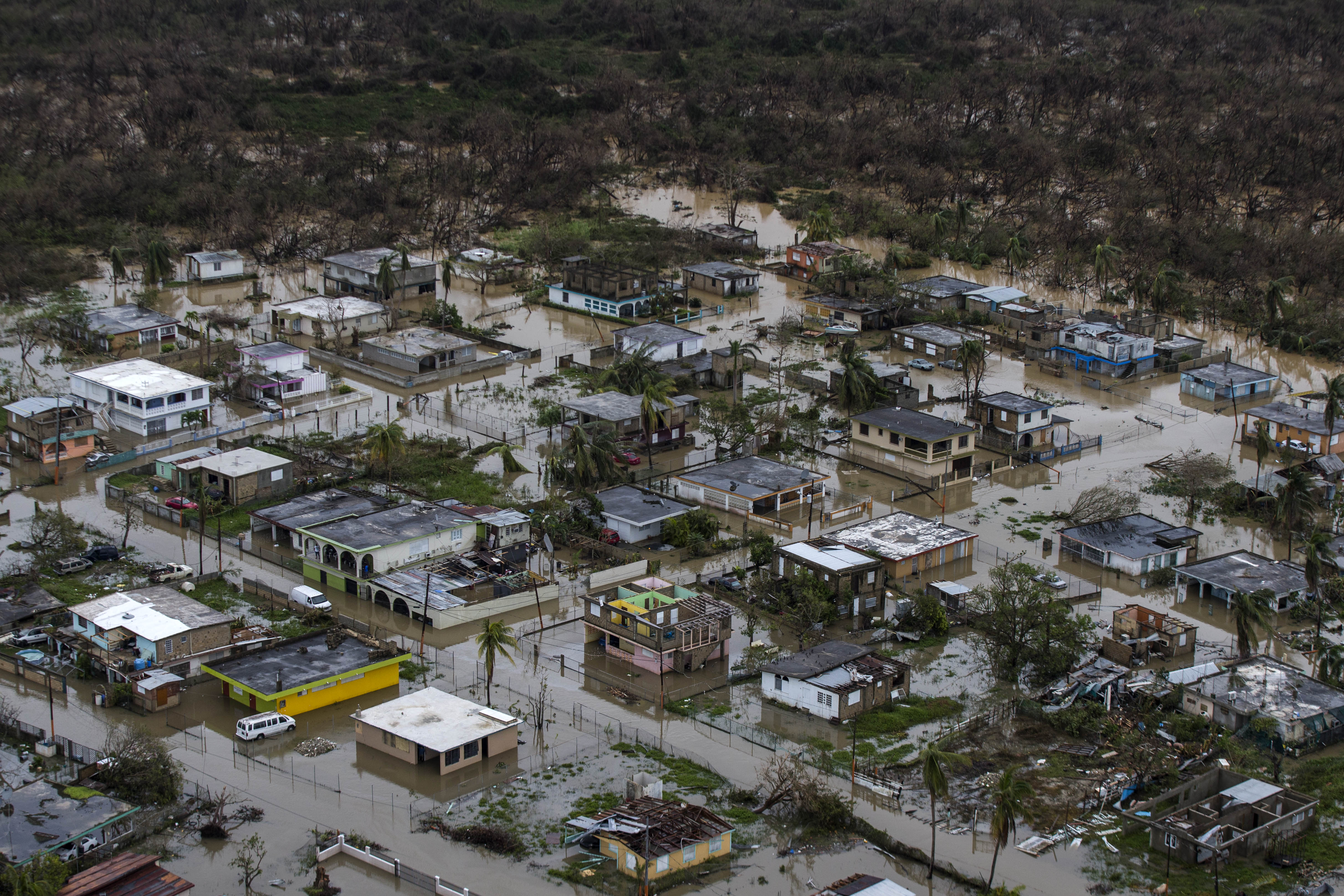 Loiza, PUERTO RICO : Aerial photo of the floadings