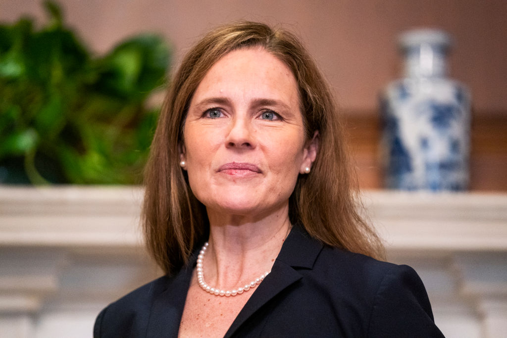 Supreme Court Justice Nominee Amy Coney Barrett Meets With Senators Ahead Of Confirmation Vote