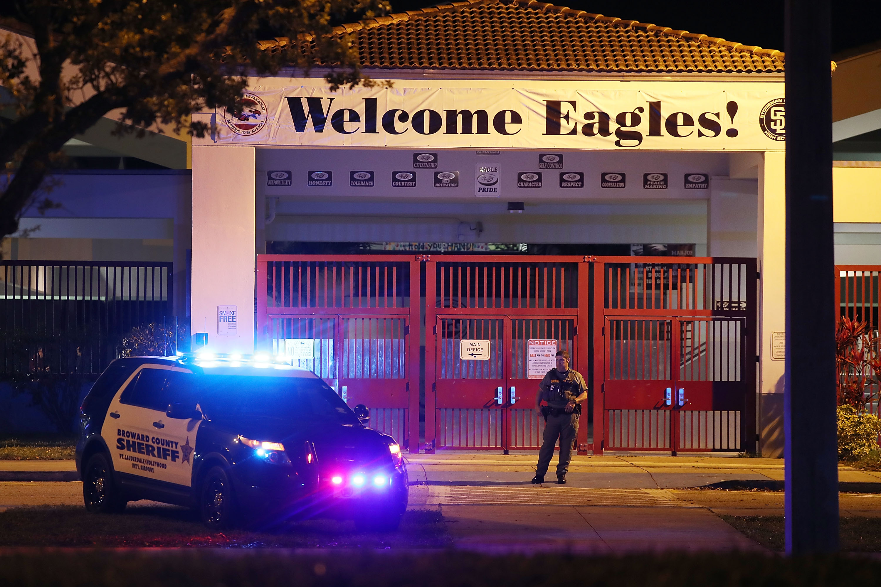 Students Return To Class For First Time After Mass Shooting At Florida School