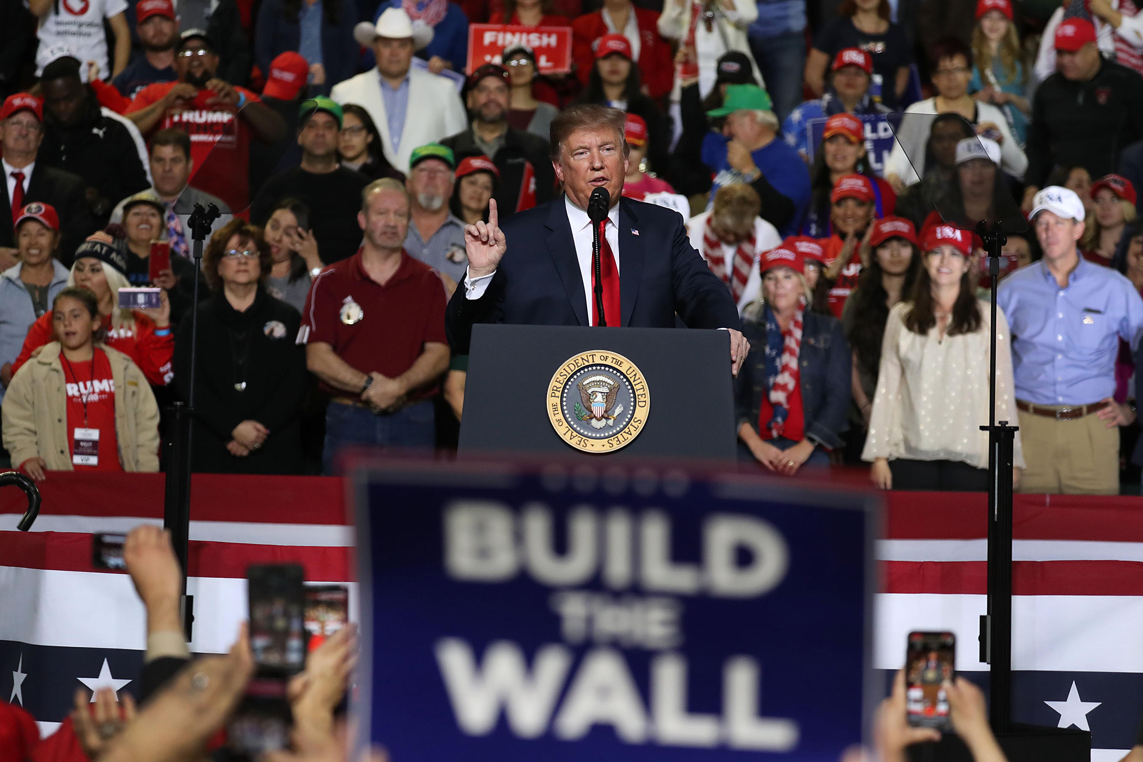 Donald Trump Holds MAGA Rally In El Paso To Discuss Border Security