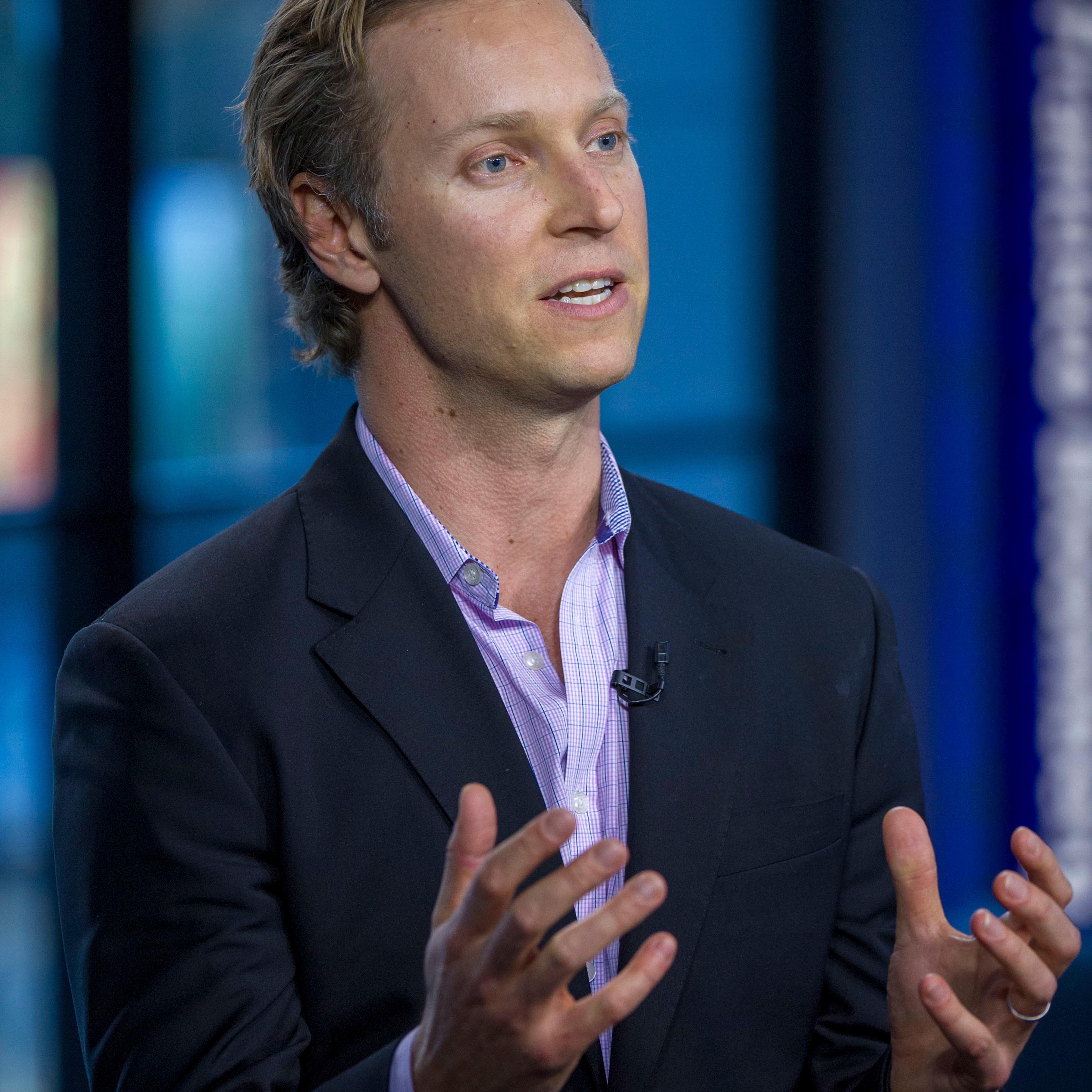 Sam Shank, chief executive officer and co-founder of HotelTonight Inc., speaks during a Bloomberg West Television interview in San Francisco, California on Jan. 2, 2014.