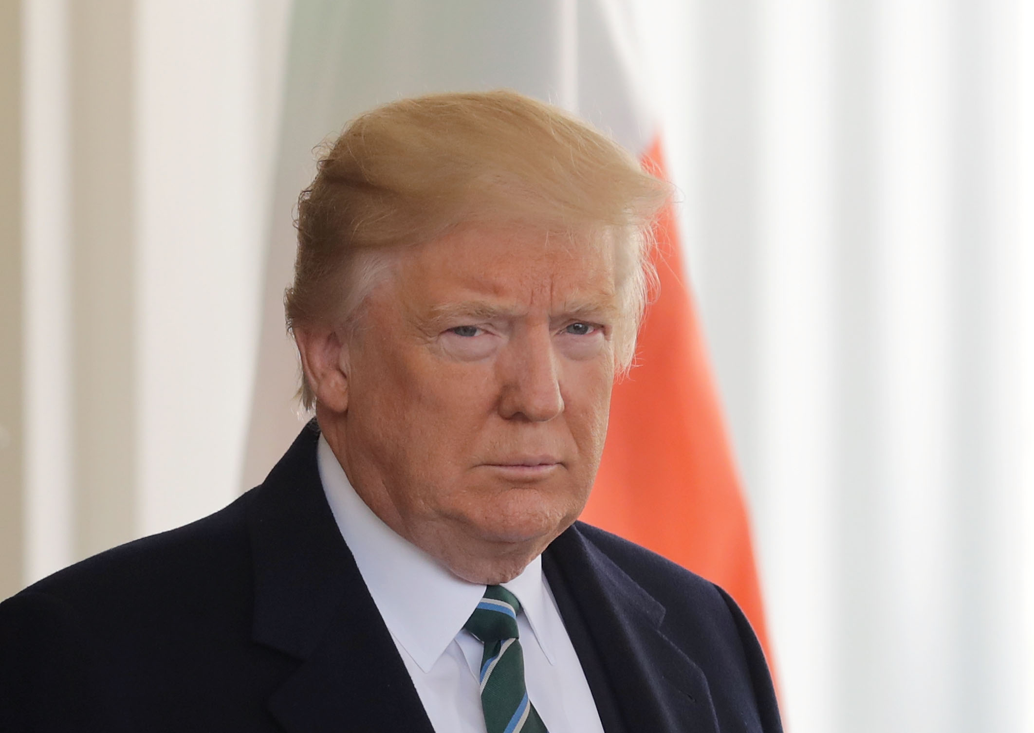 Irish Prime Minister Edna Kenny Arrives To White House To Meet With President Trump