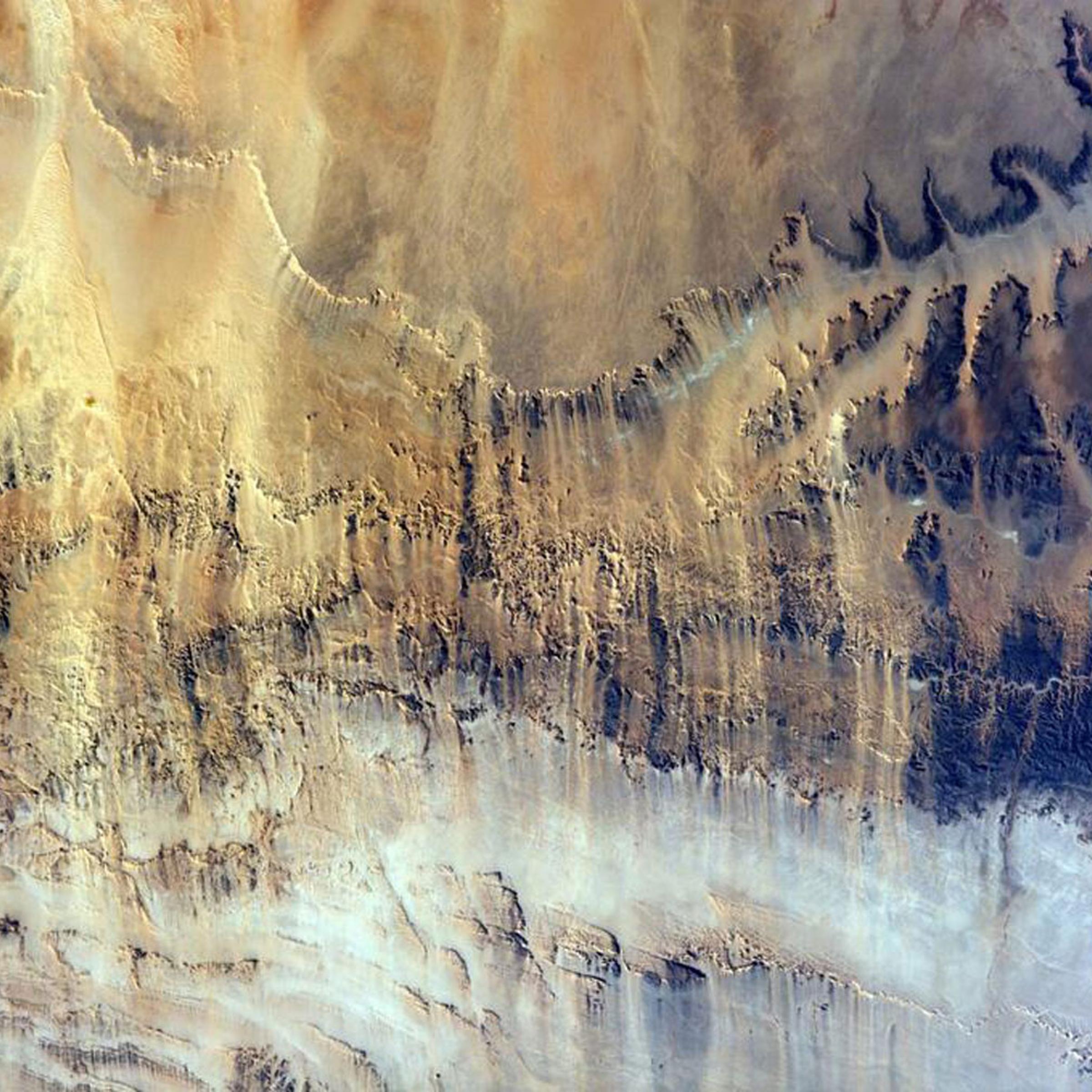Harsh land. Windswept valleys in northern #Africa