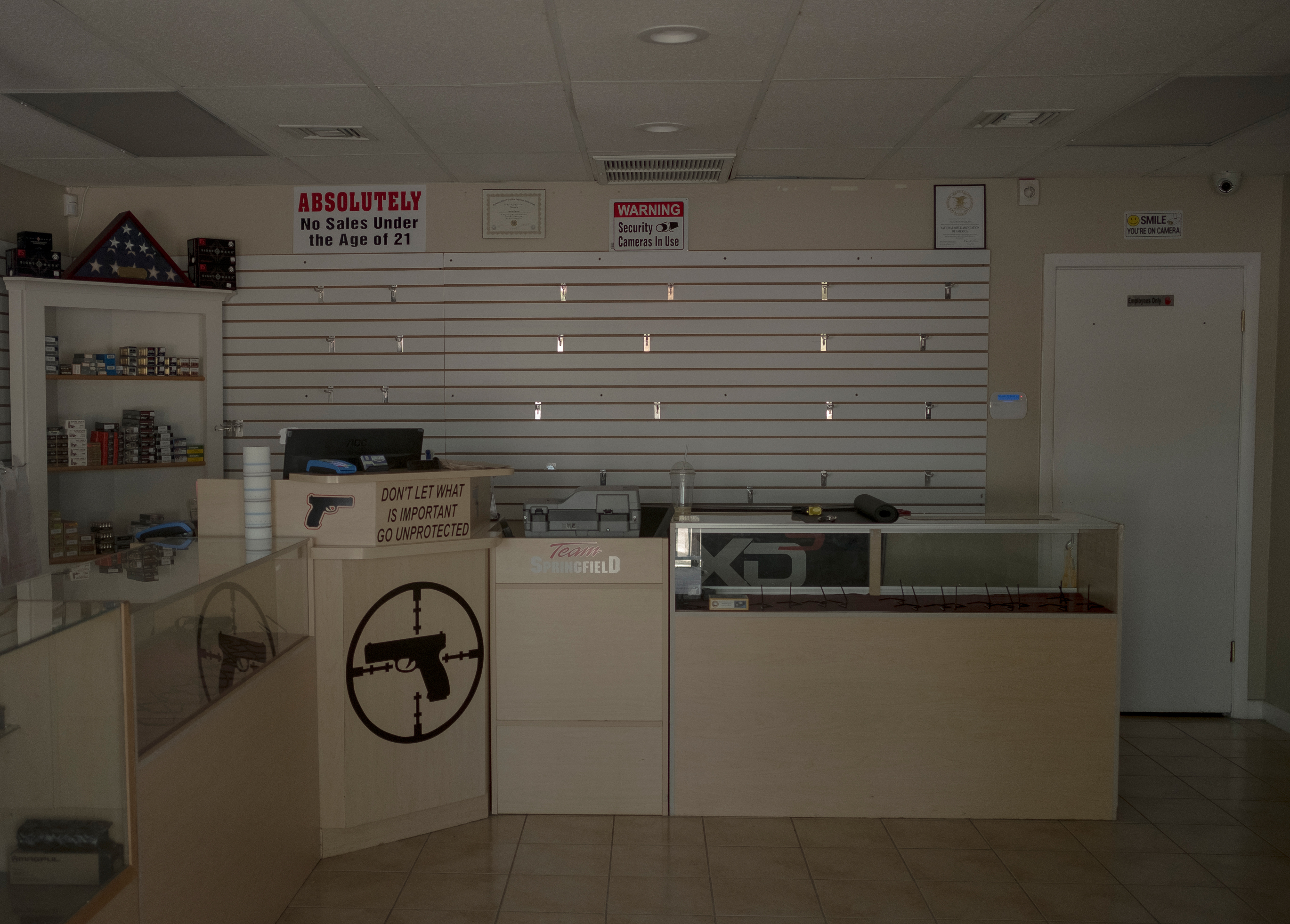3/9/18, Coral Springs, Florida The Sunrise Tactical Shop in Coral Springs, Florida, on March 9, 2018, where Nikolas Cruz bought the weapons that killed 17 students at Marjory Stoneman Douglas High School. Gabriella Demczuk / TIME
