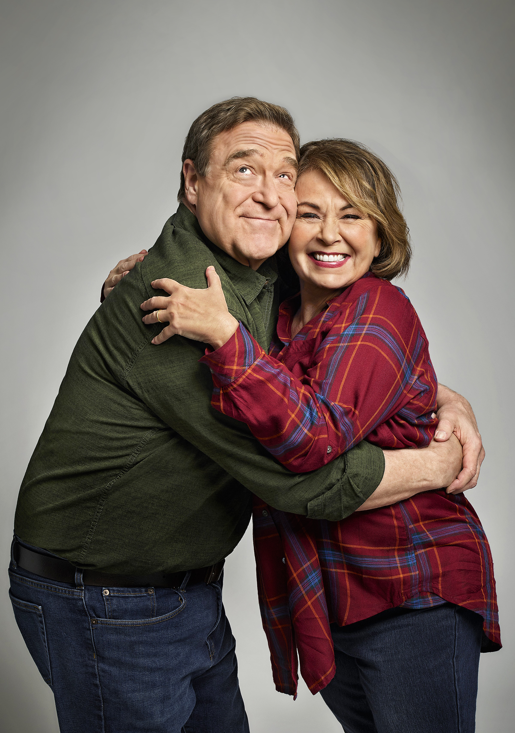 JOHN GOODMAN, ROSEANNE BARR roseanne abc family tv back on