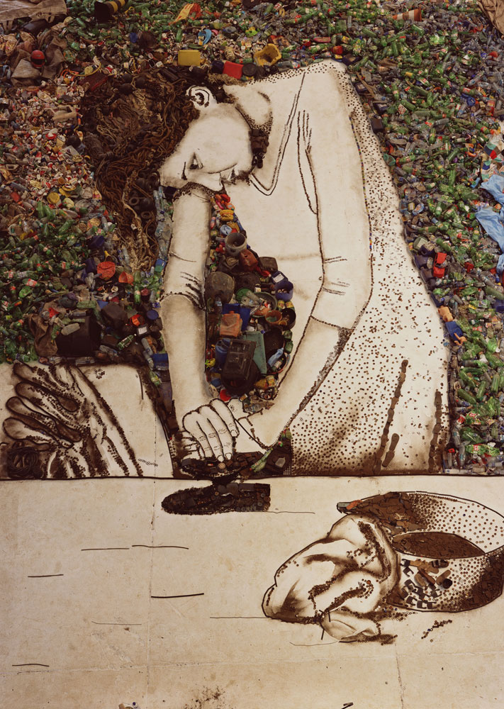 Woman Ironing (Isis), from the series Pictures of Garbage 