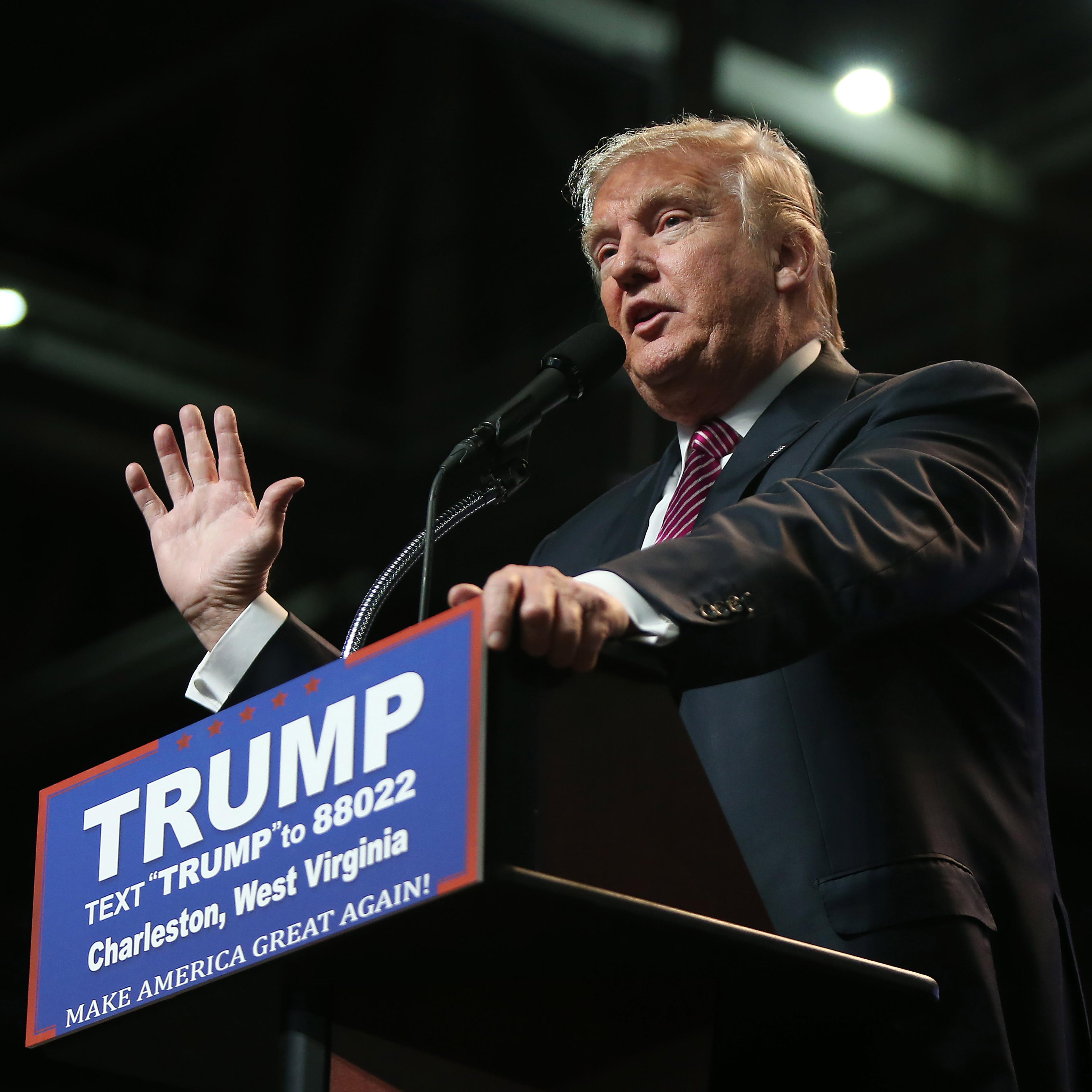 Donald Trump Holds Campaign Rally In Charleston, WV