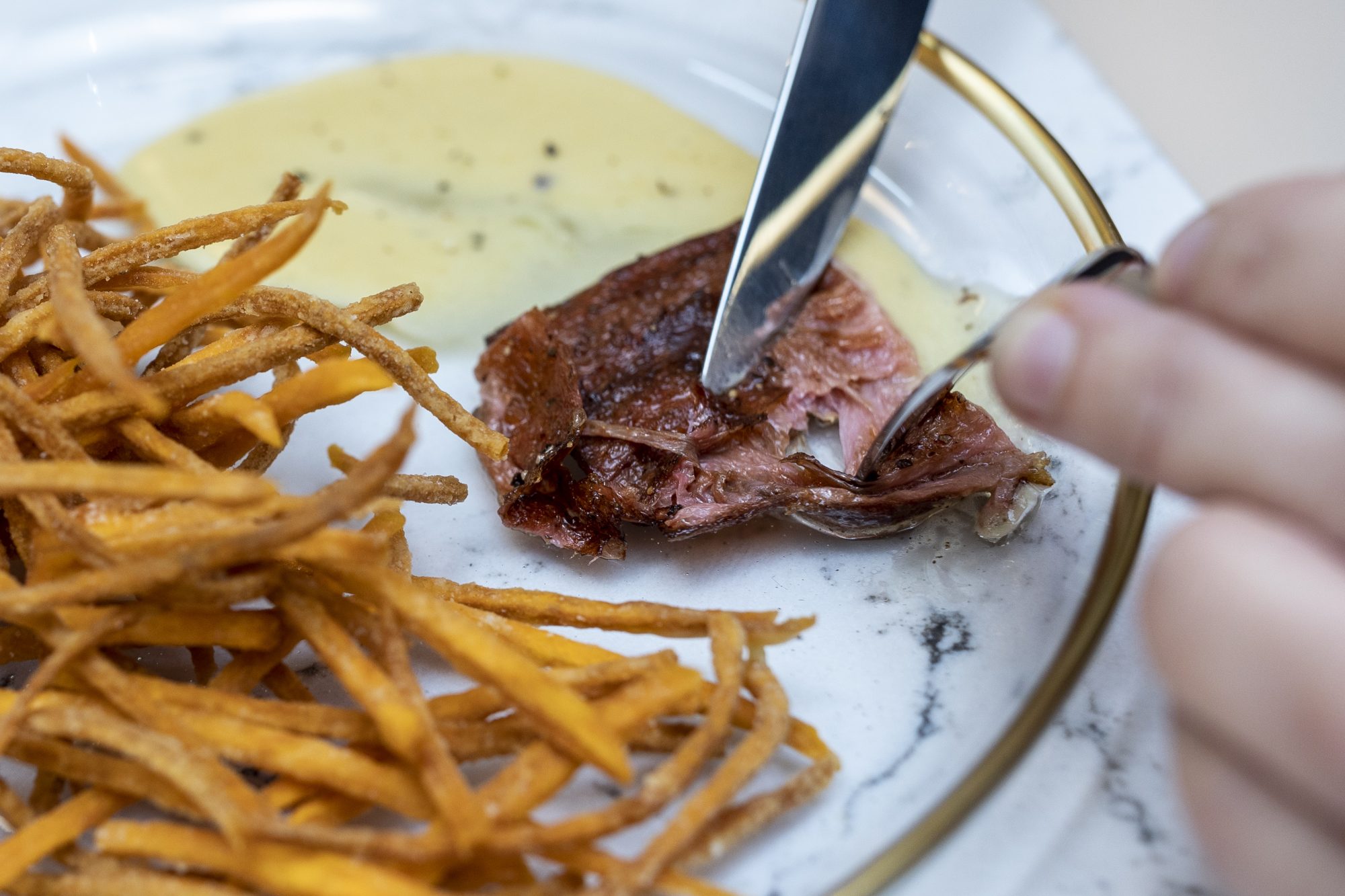 The first taste test of Aleph Farm's cultivated steak. 