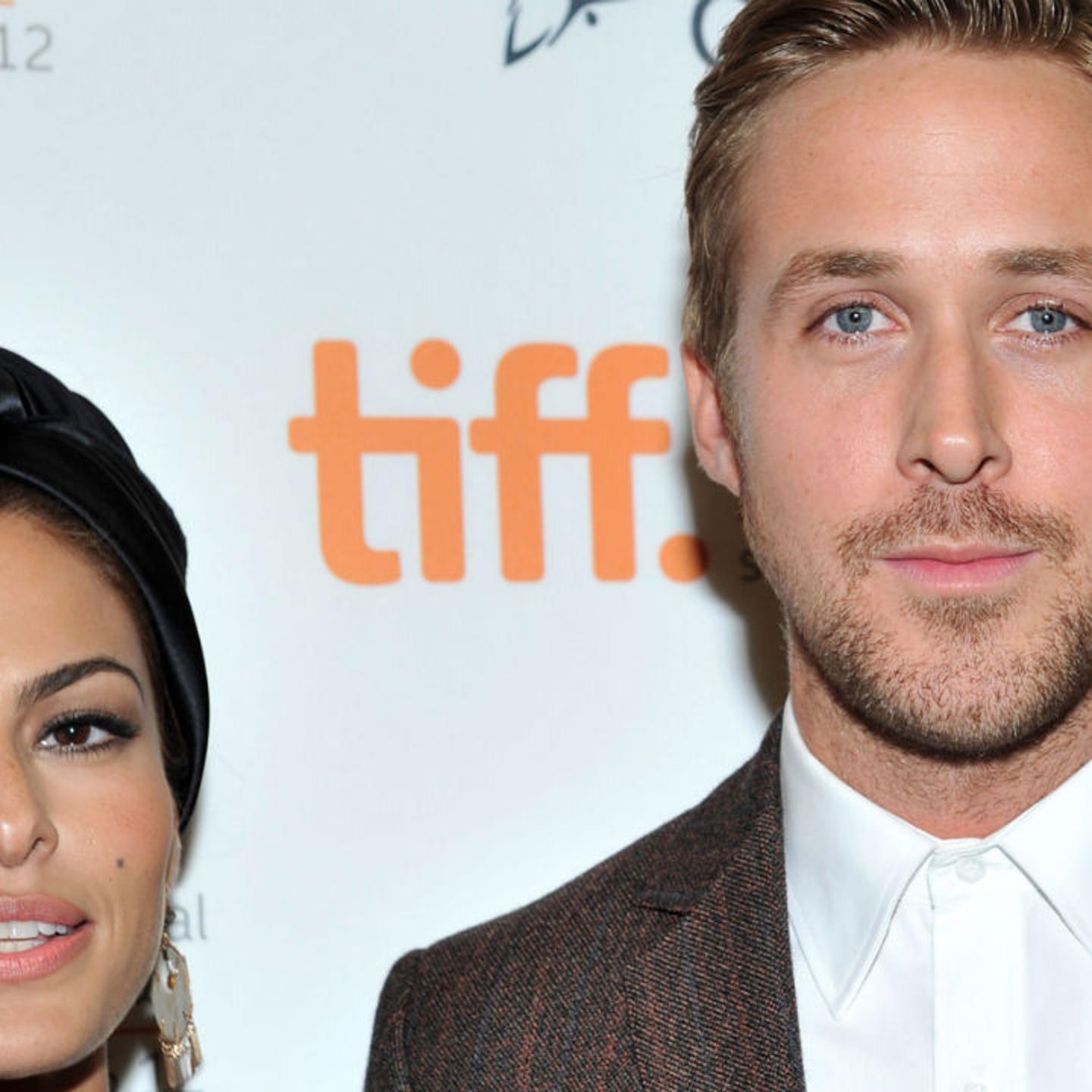 Actors Eva Mendes and Ryan Gosling attend 'The Place Beyond The Pines' premiere during the 2012 Toronto International Film Festival at Princess of Wales Theatre on September 7, 2012 in Toronto, Canada.
