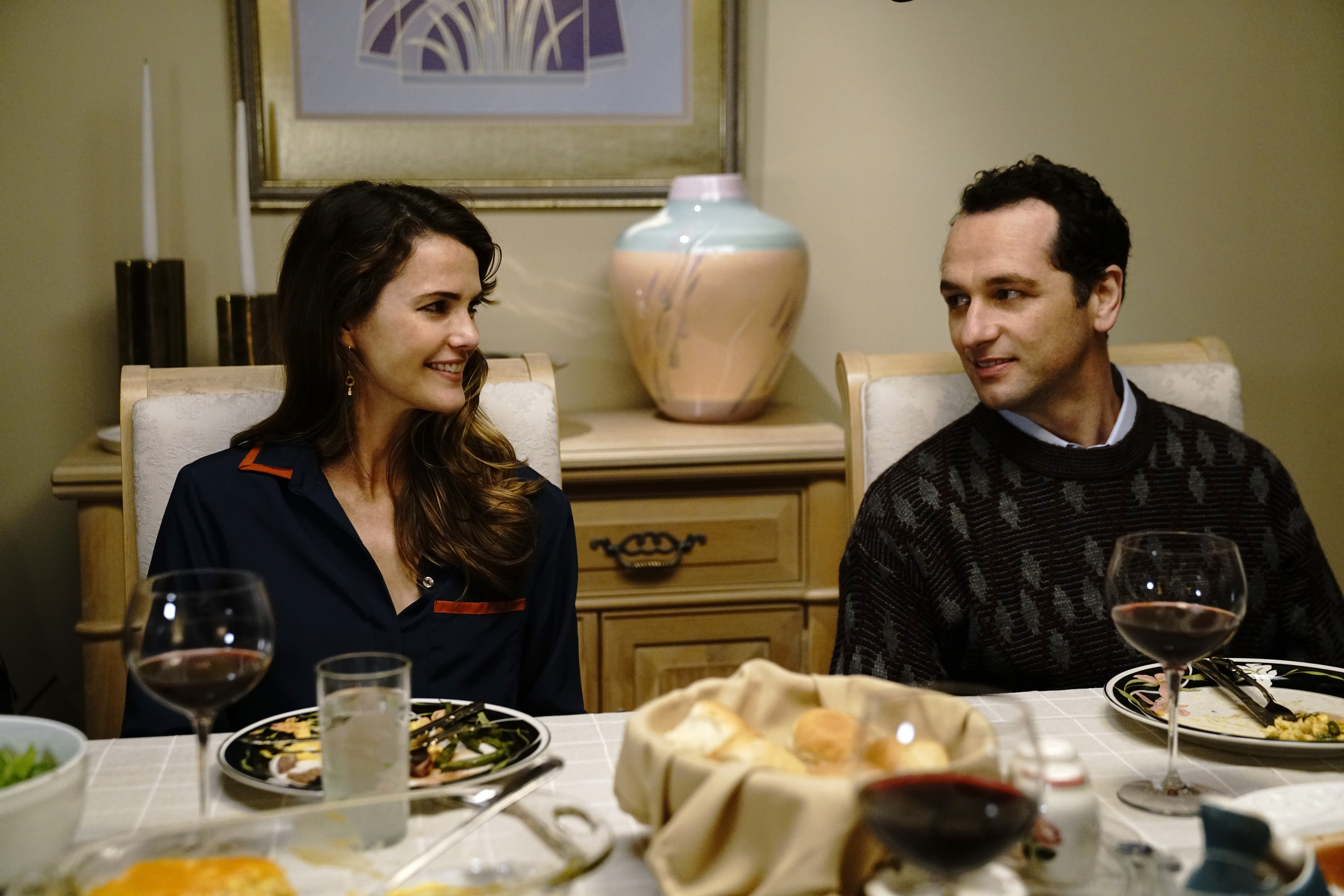 Keri Russell as Elizabeth Jennings, and Matthew Rhys as Philip Jennings in 'The Americans' on FX.