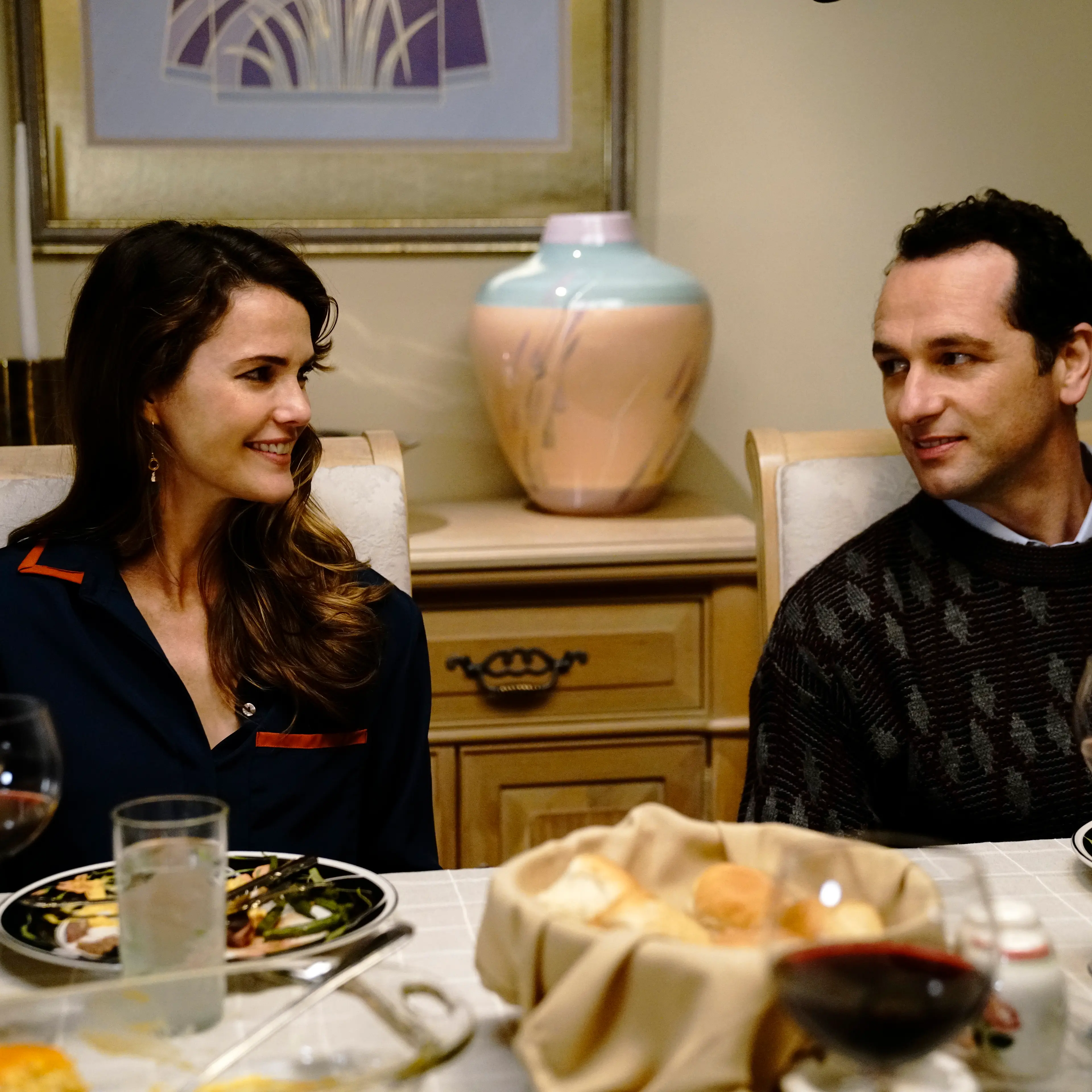 Keri Russell as Elizabeth Jennings, and Matthew Rhys as Philip Jennings in 'The Americans' on FX.