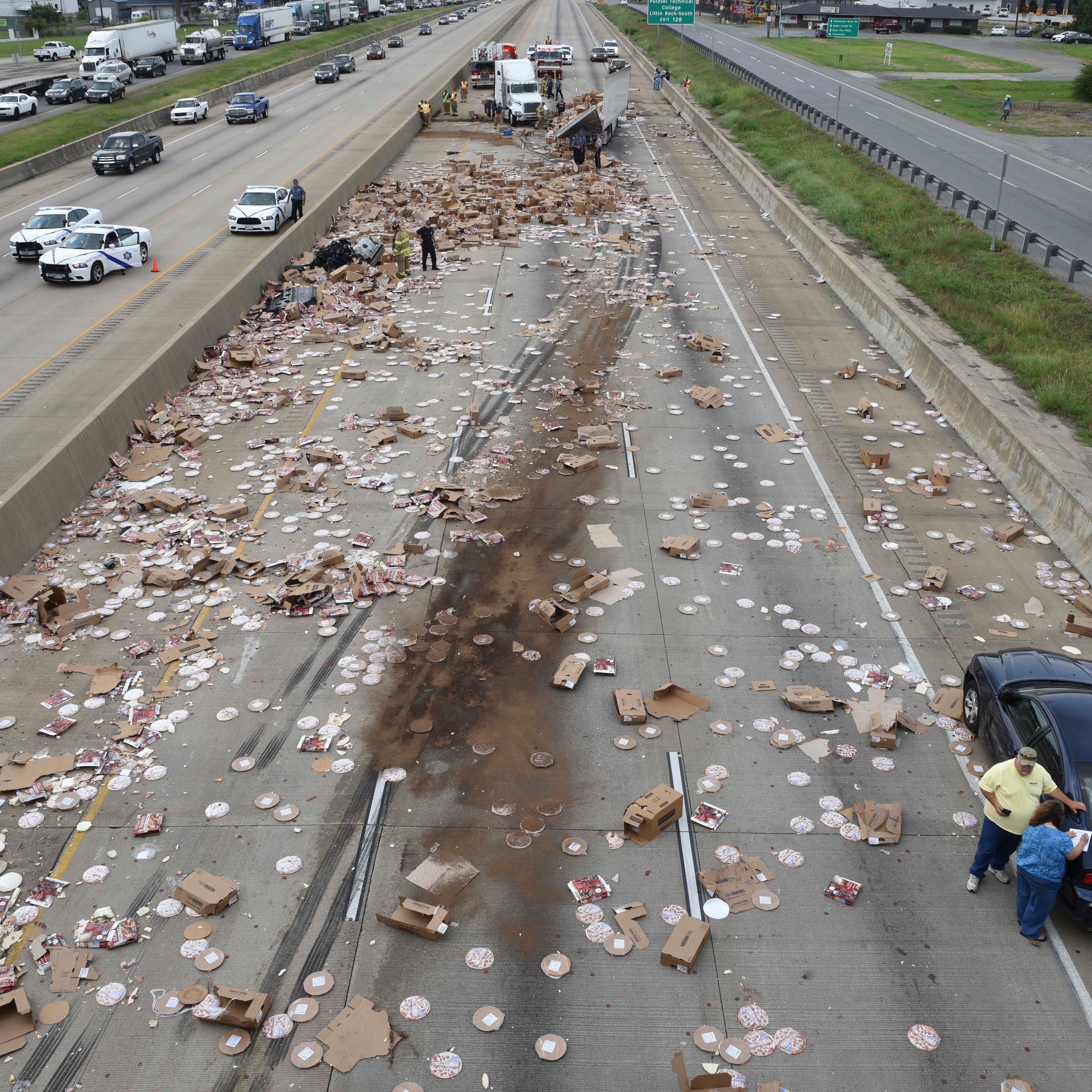 APTOPIX Pizza Spill