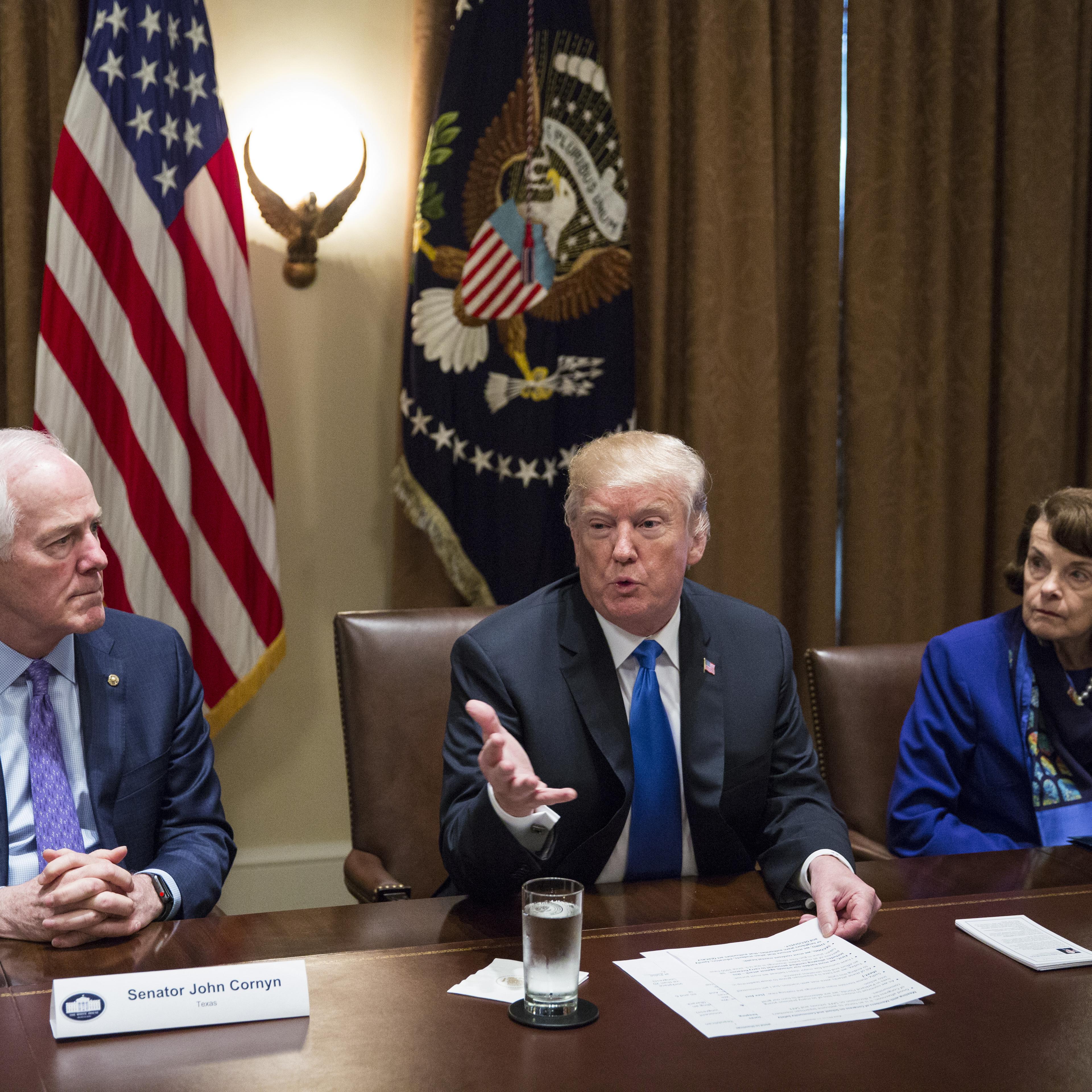 President Trump Meets With Bipartisan Members Of Congress To Discuss School And Community Safety